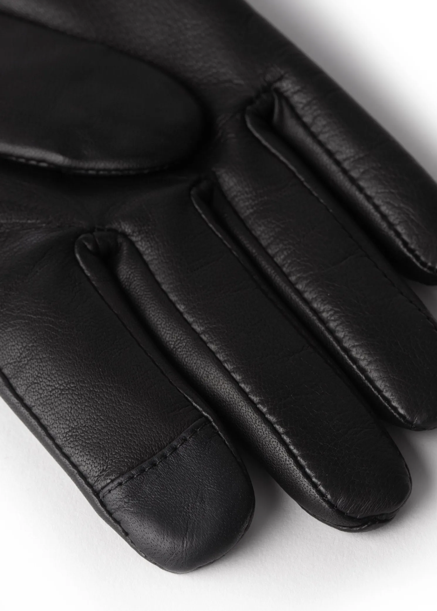 Monogram Leather Gloves (Black)