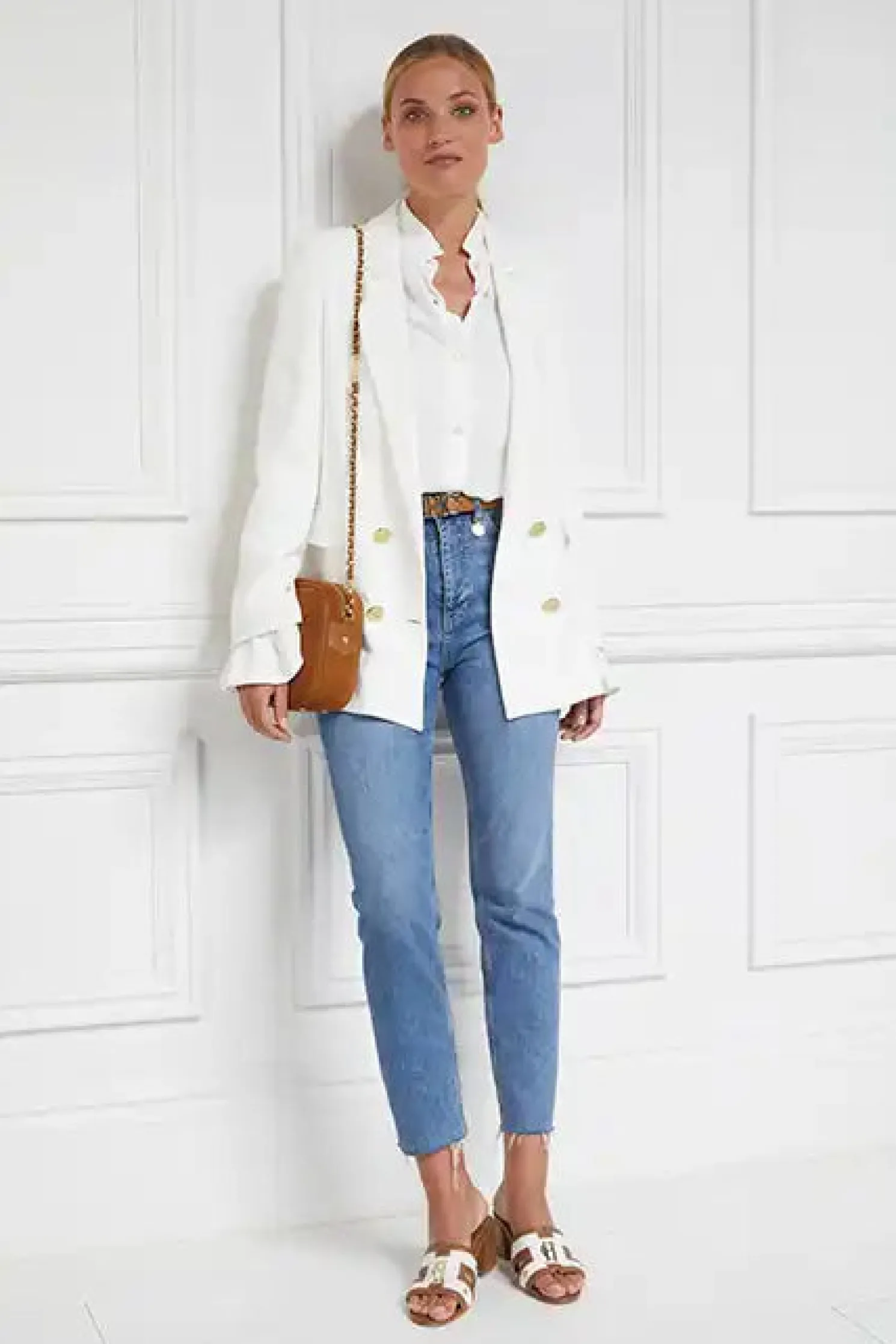 Monogram Mule (Tan Canvas)