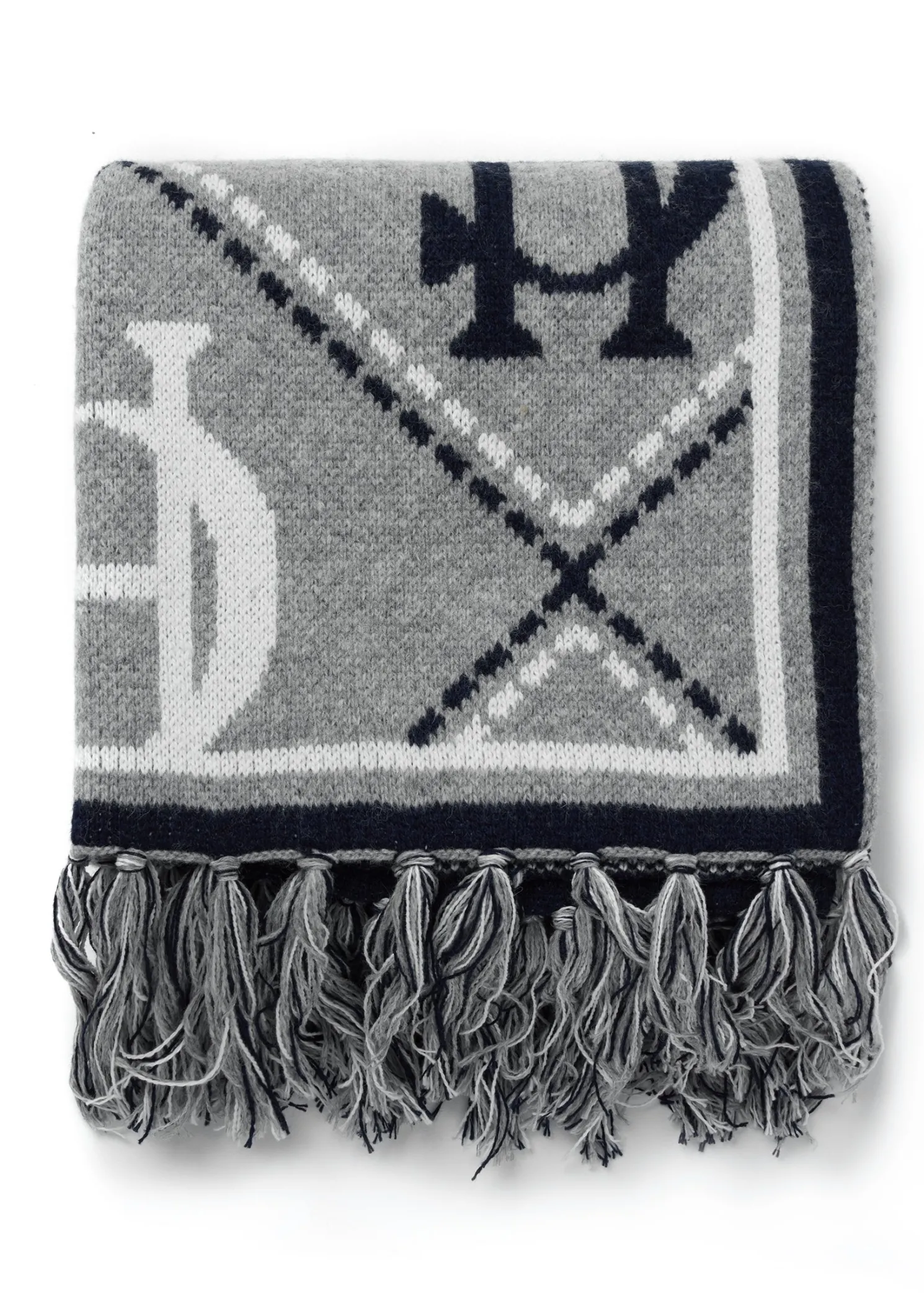 Monogram Scarf (Grey Marl)
