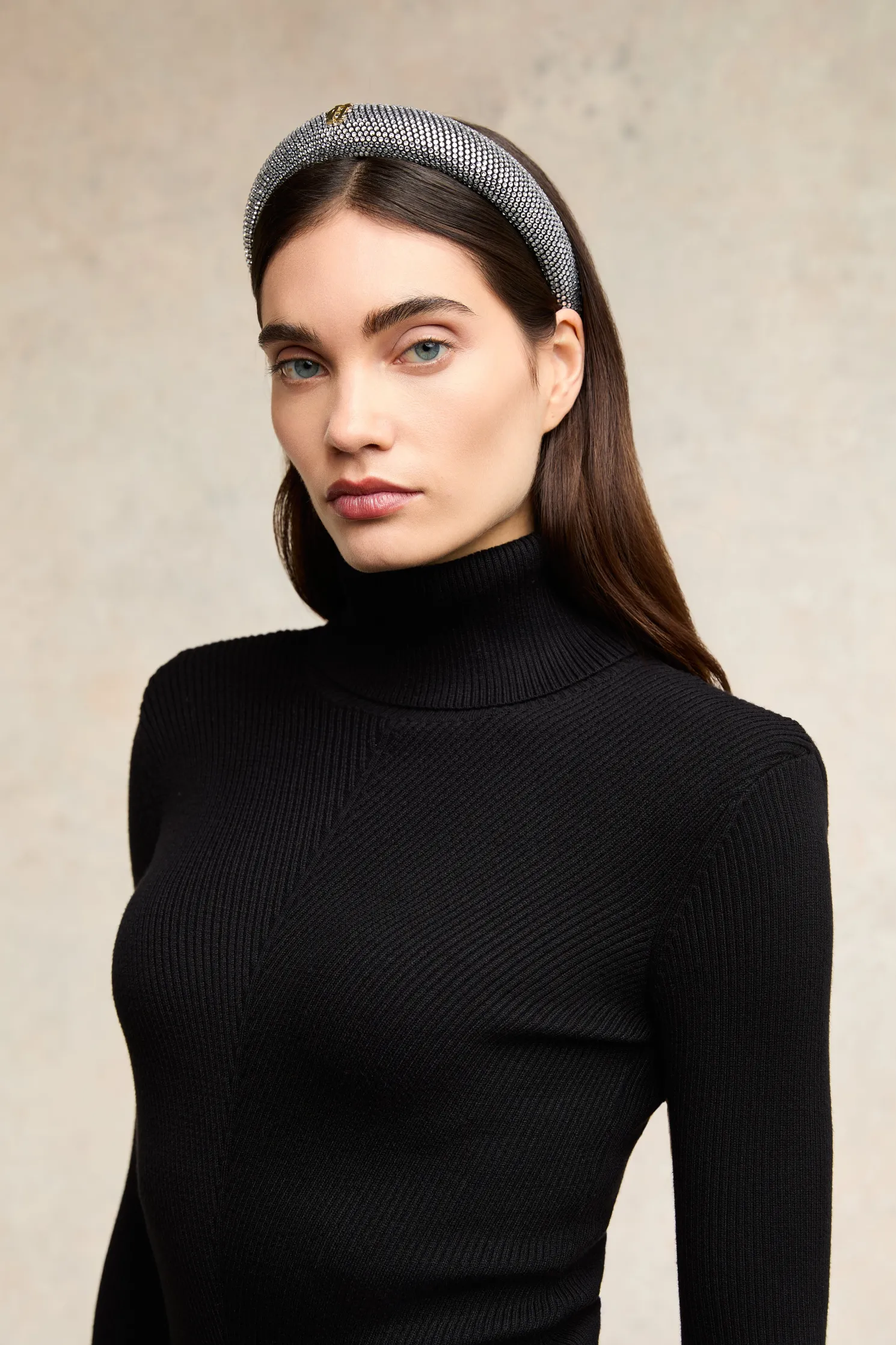 Narrow Headband (Silver Crystal)