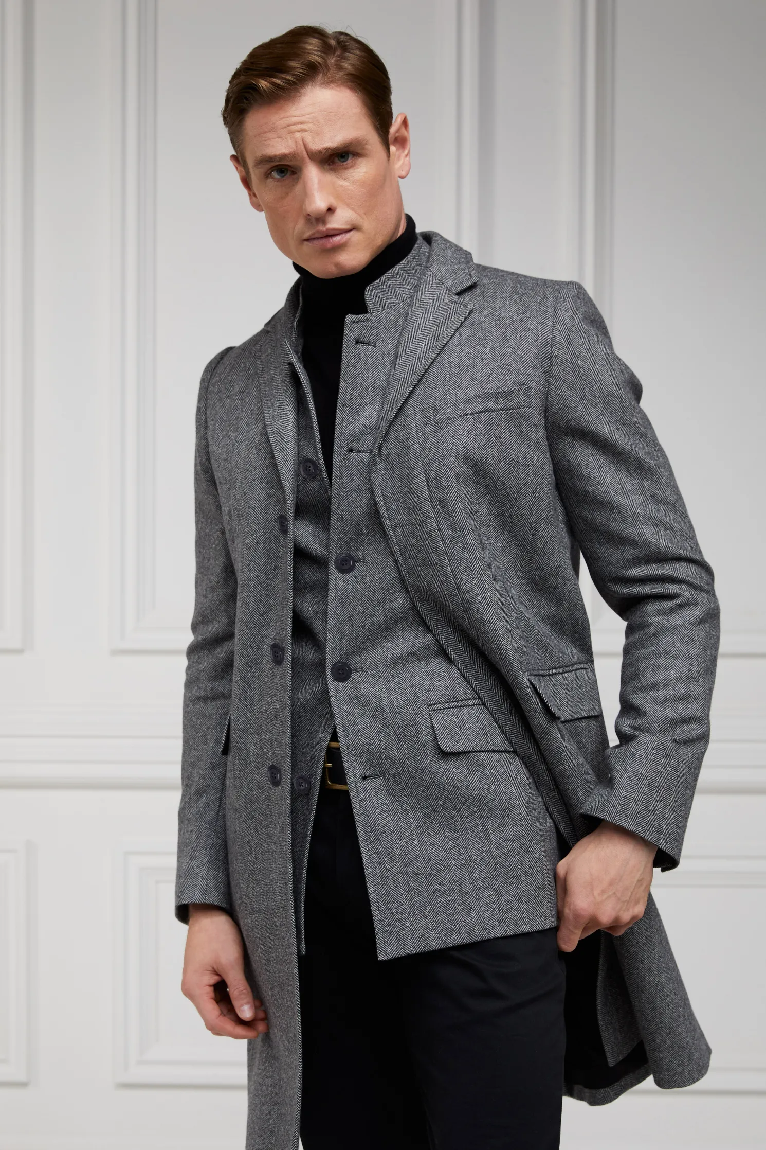 Nehru Gilet (Mono Herringbone)