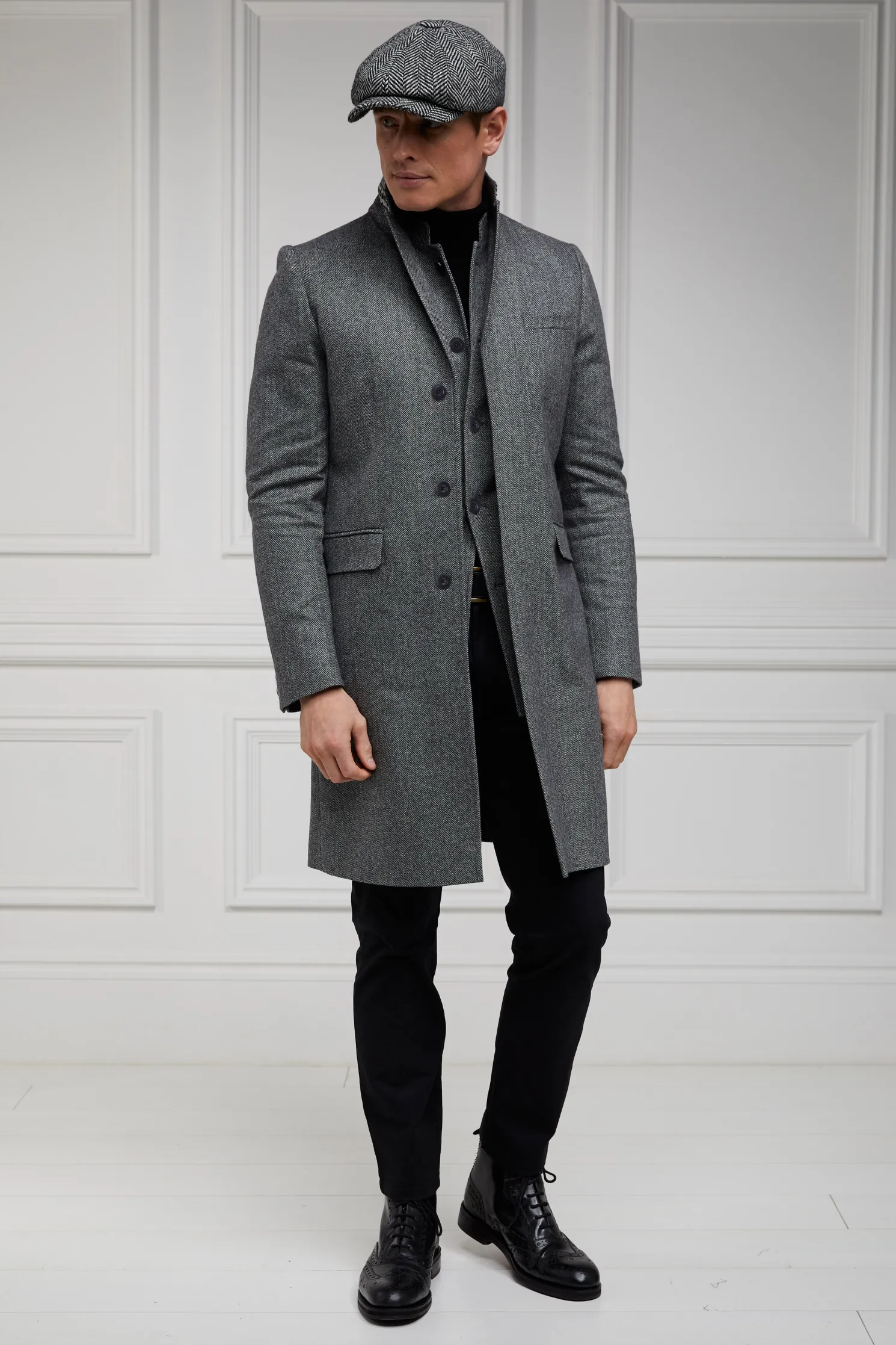 Nehru Gilet (Mono Herringbone)