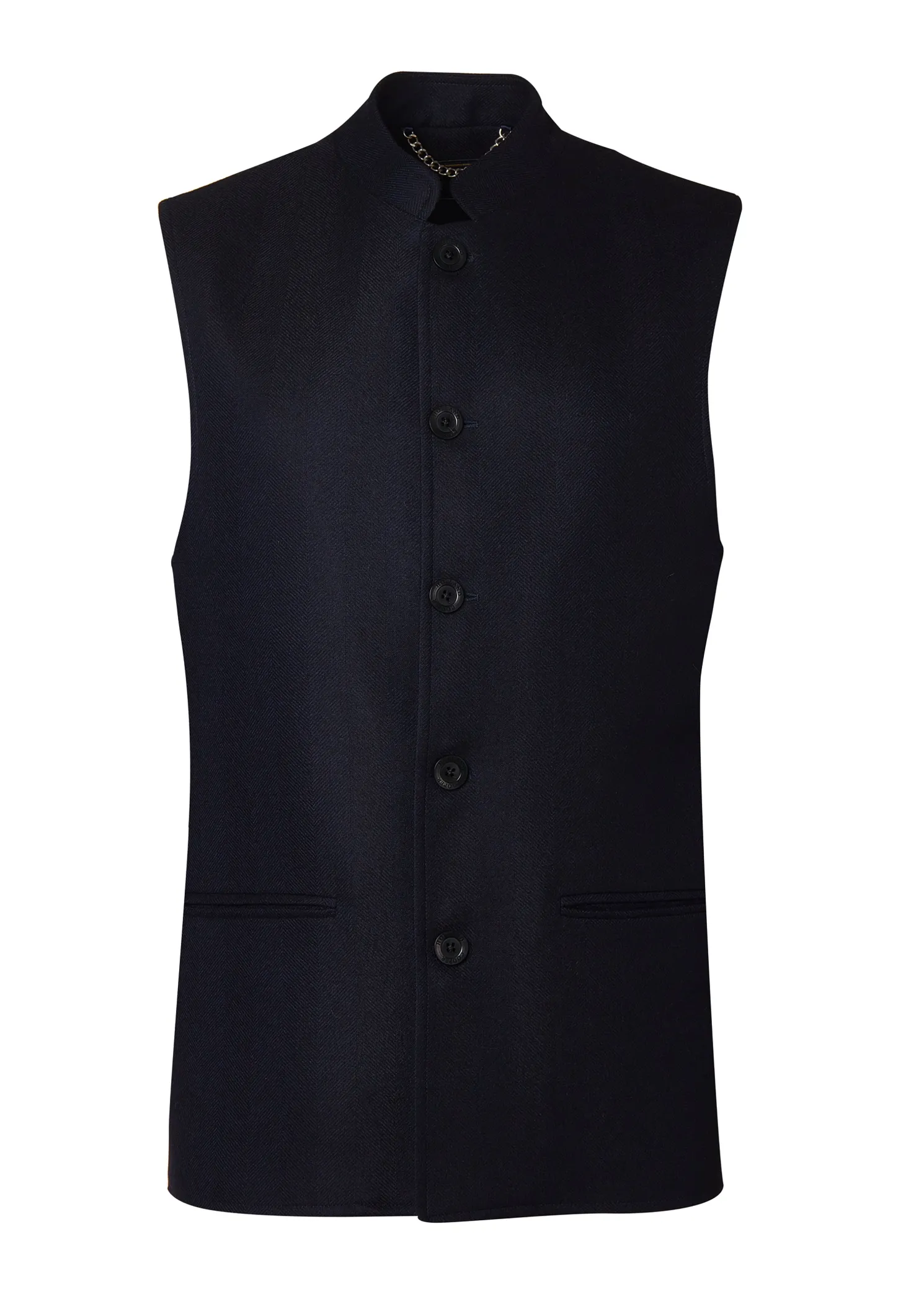 Nehru Gilet (Navy Loxley)