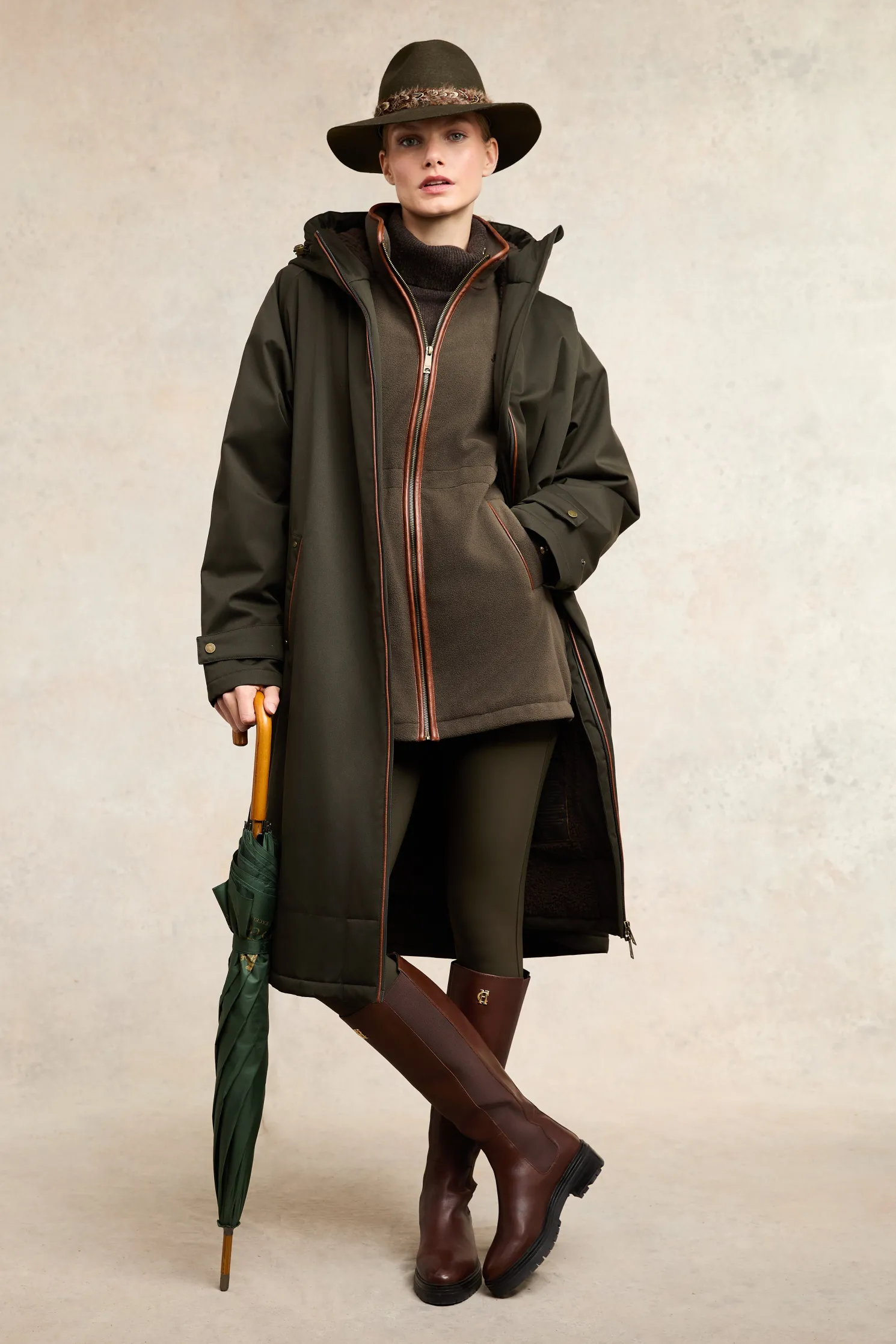 One-Size Waterproof Coat (Khaki)