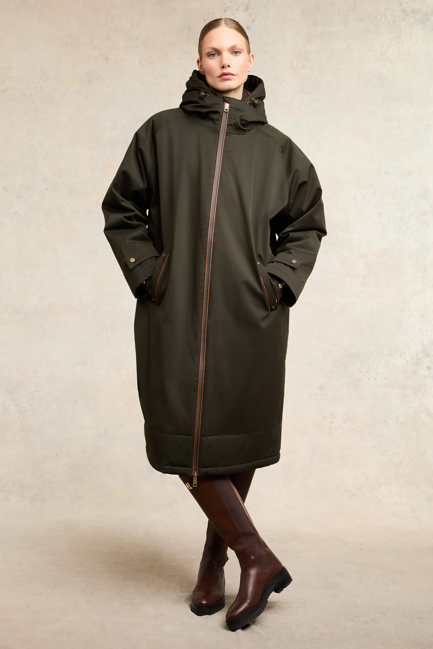 One-Size Waterproof Coat (Khaki)