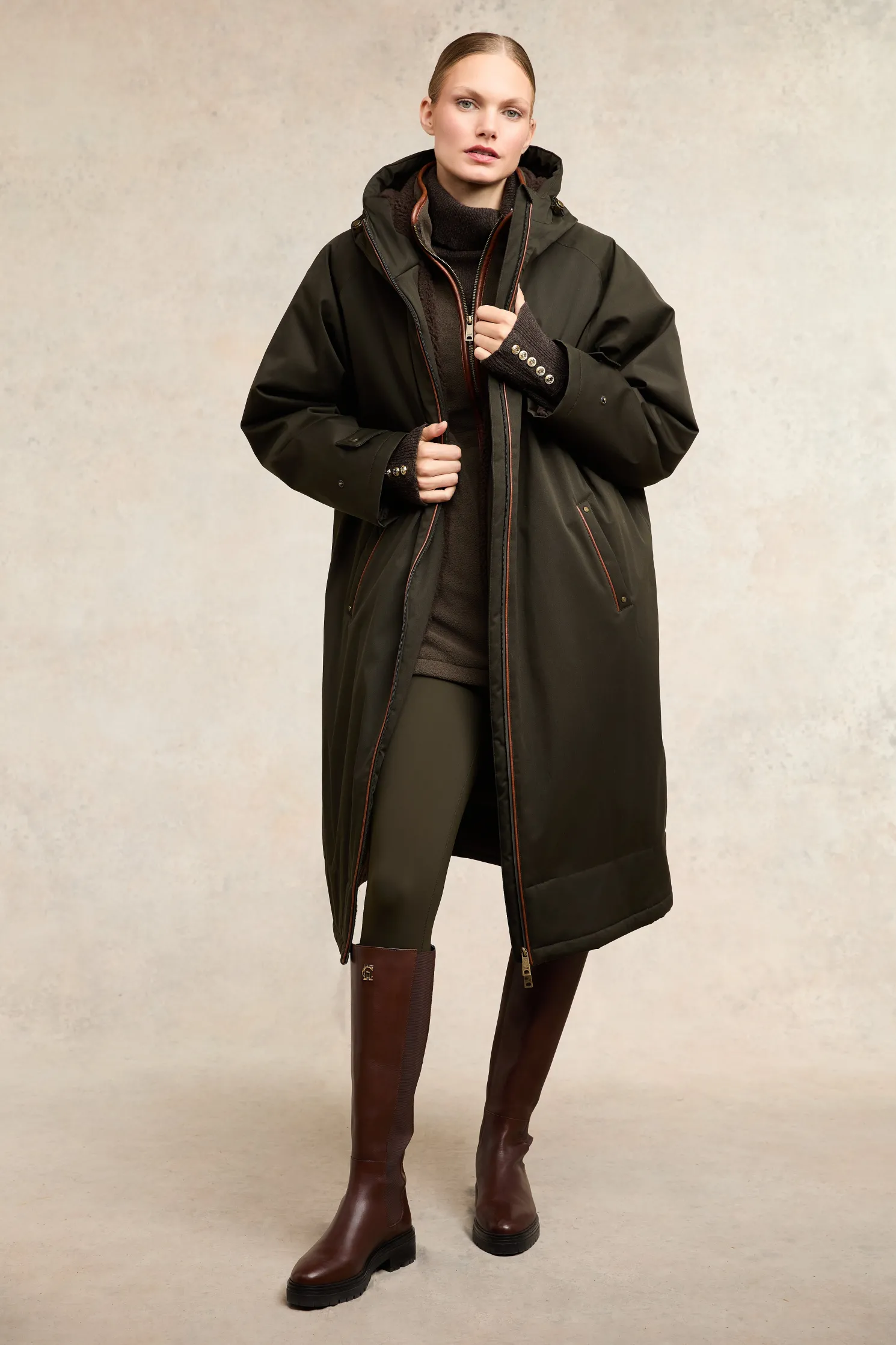 One-Size Waterproof Coat (Khaki)