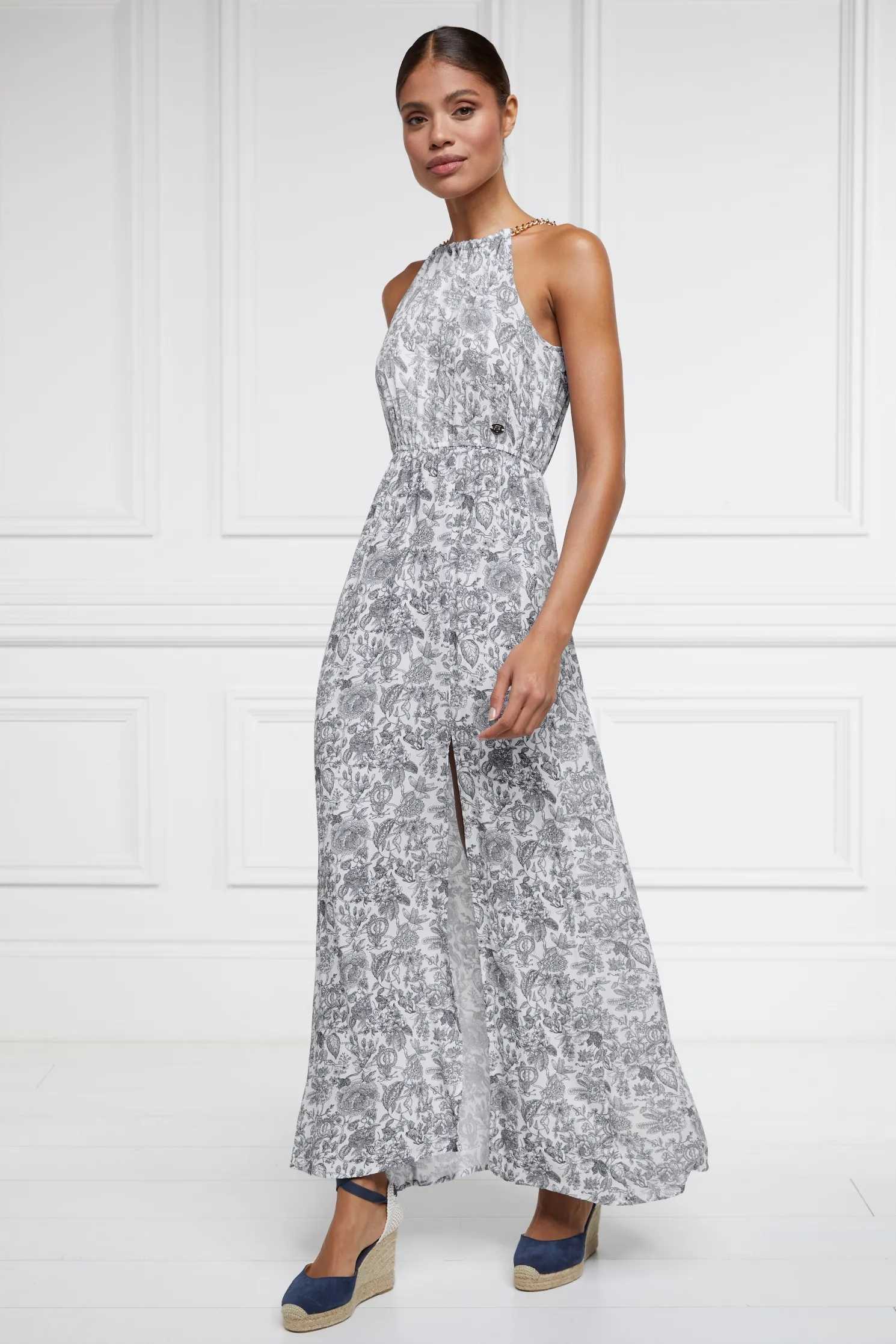 Paloma Maxi Dress (White Willow)