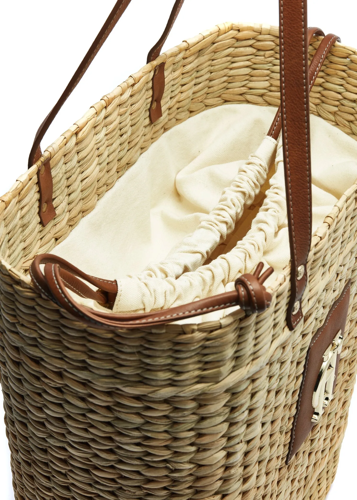 Paloma Straw Tote (Natural Tan)