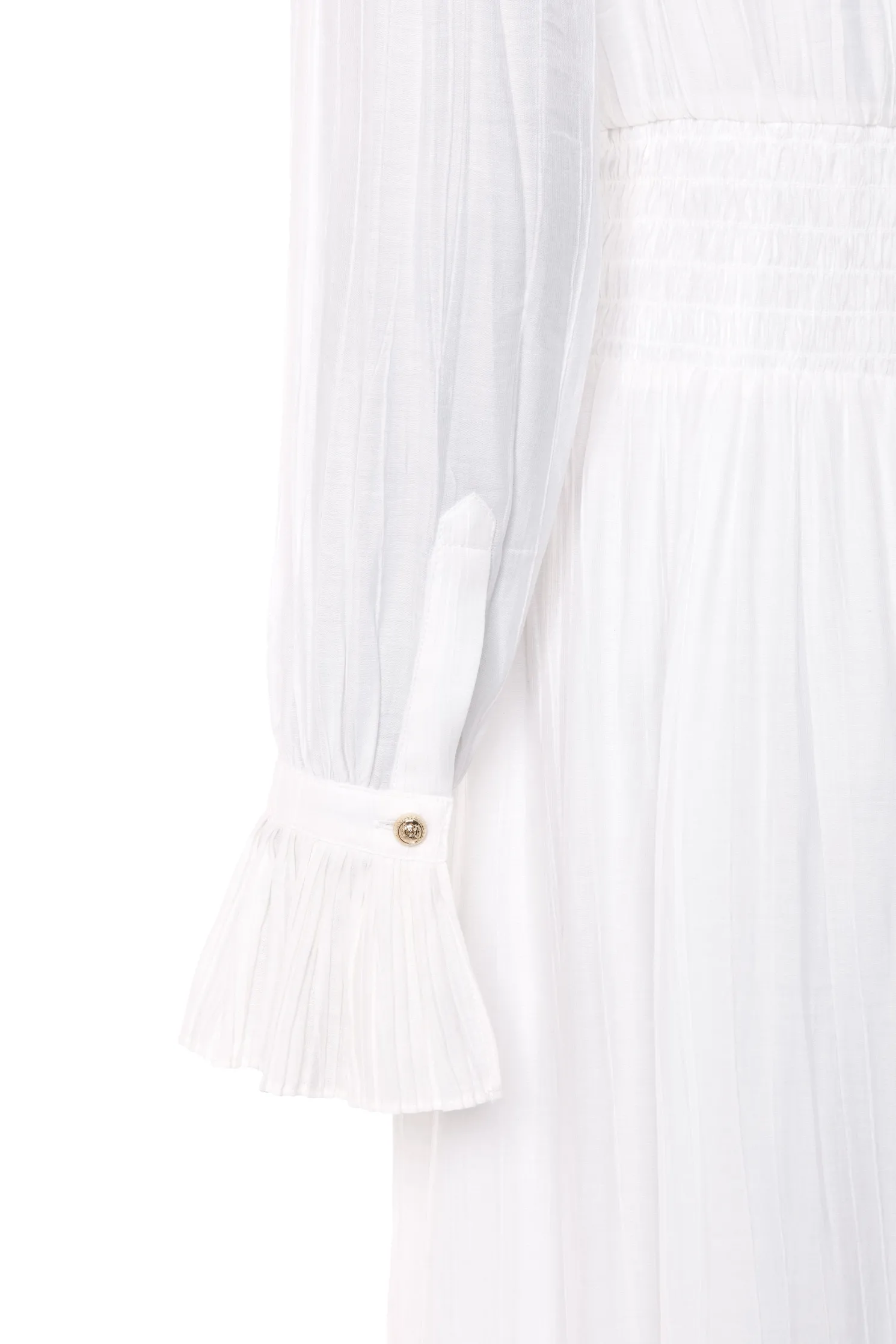 Phoebe V-Neck Maxi Dress (White)