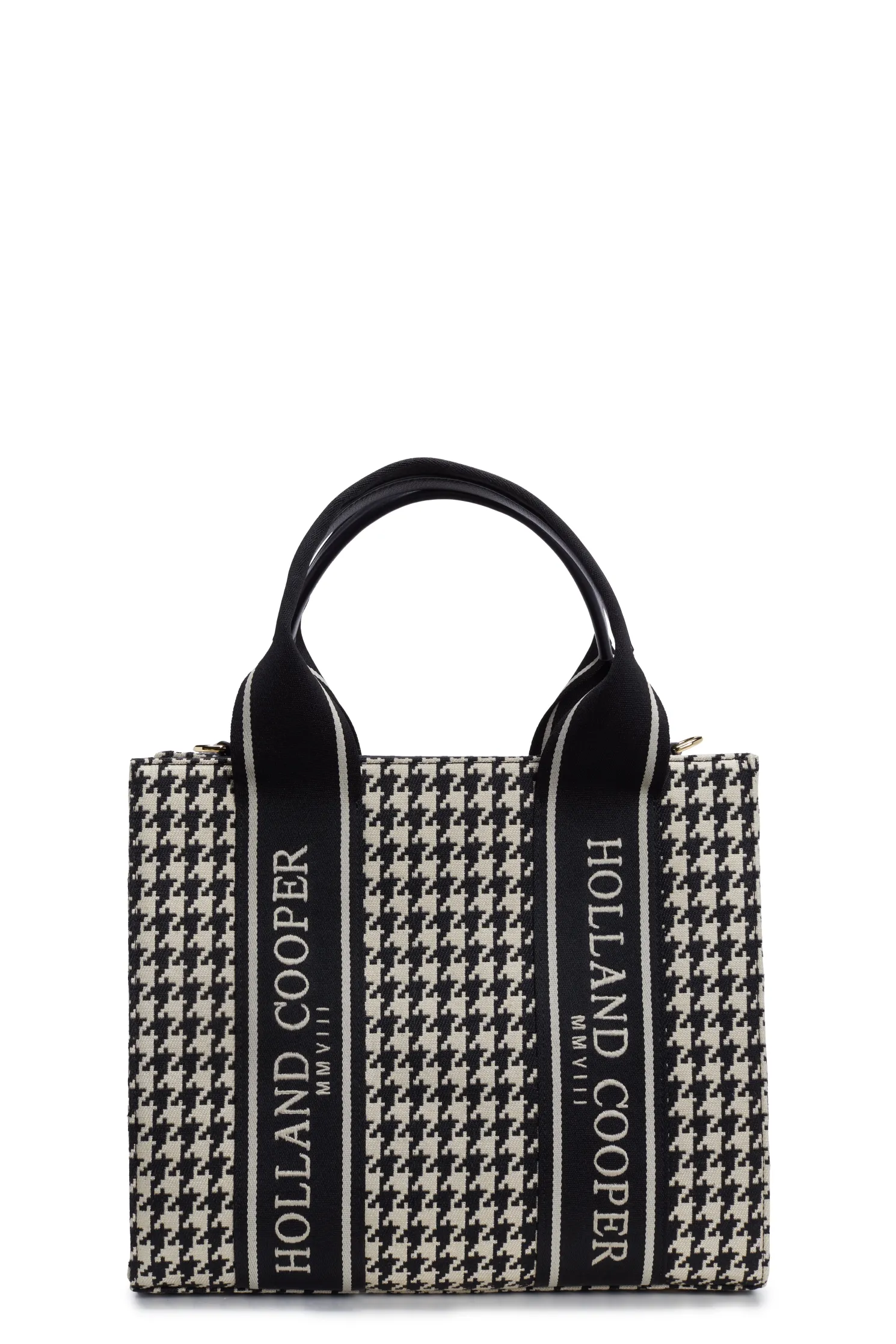 Pimlico Mini Tote (Ecru Houndstooth)