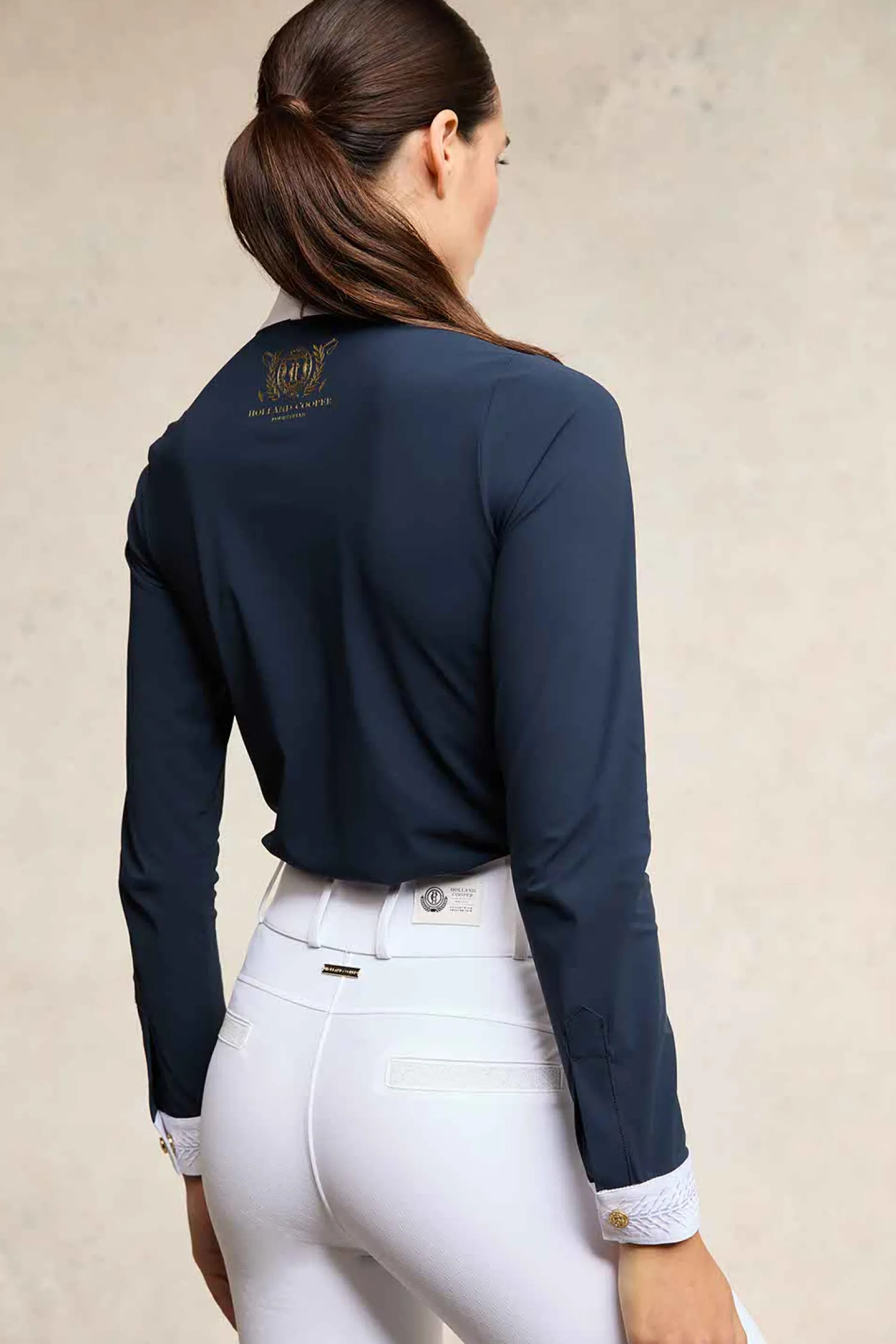 Premium Competition High Rise Breeches (White)
