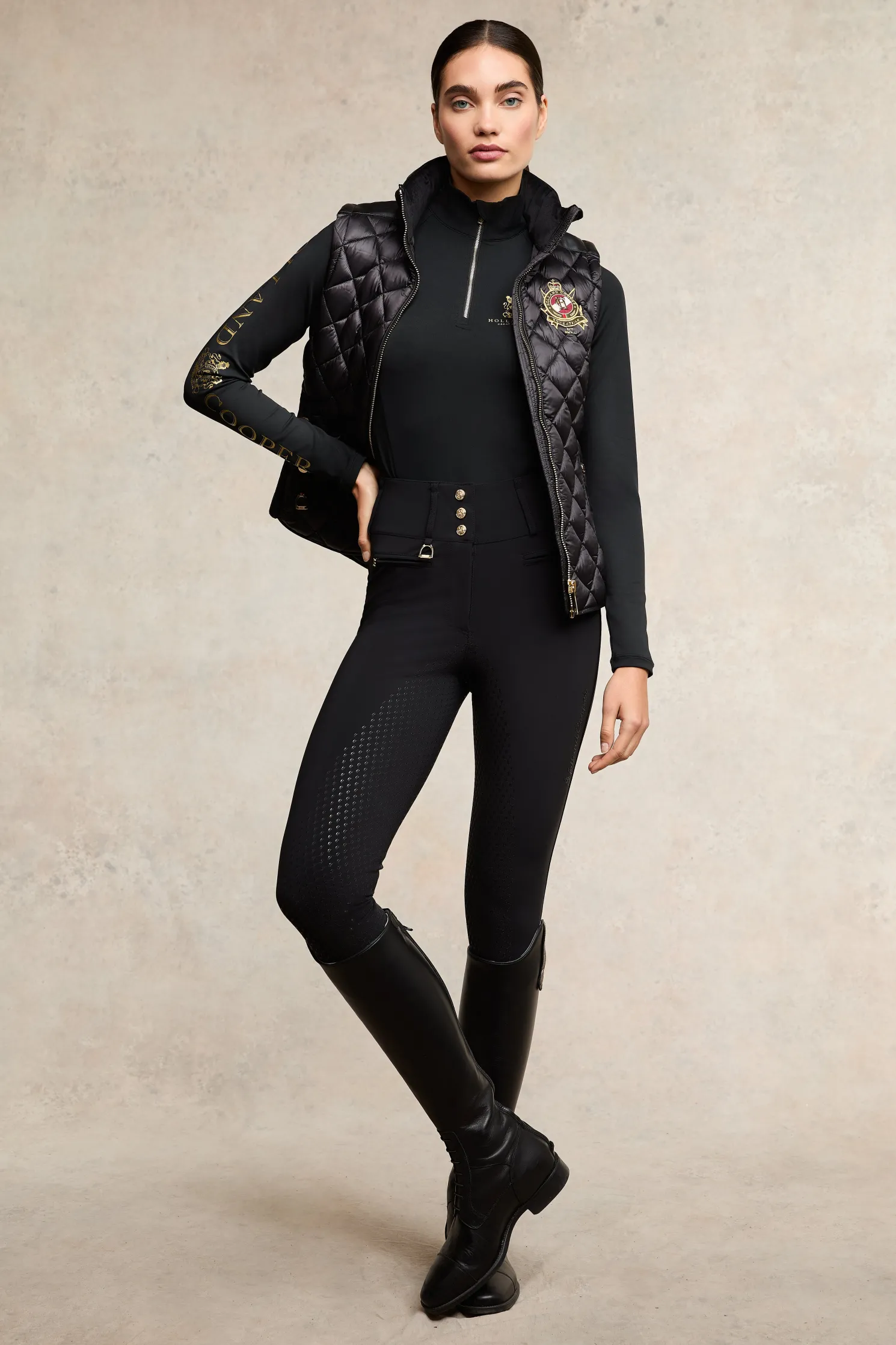 Premium High Rise Breeches (Black)