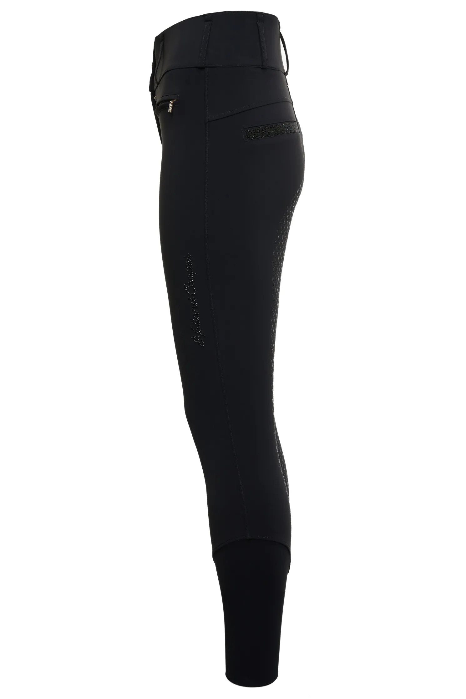 Premium High Rise Breeches (Black)