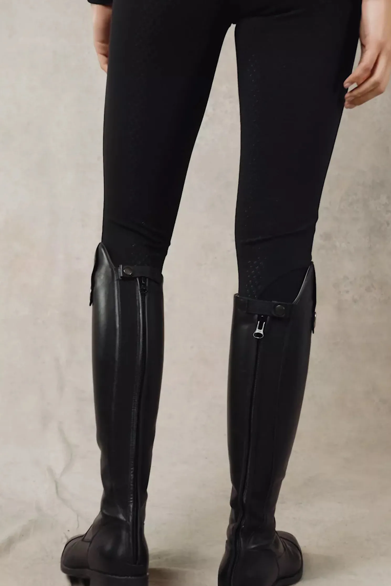 Premium High Rise Breeches (Black)