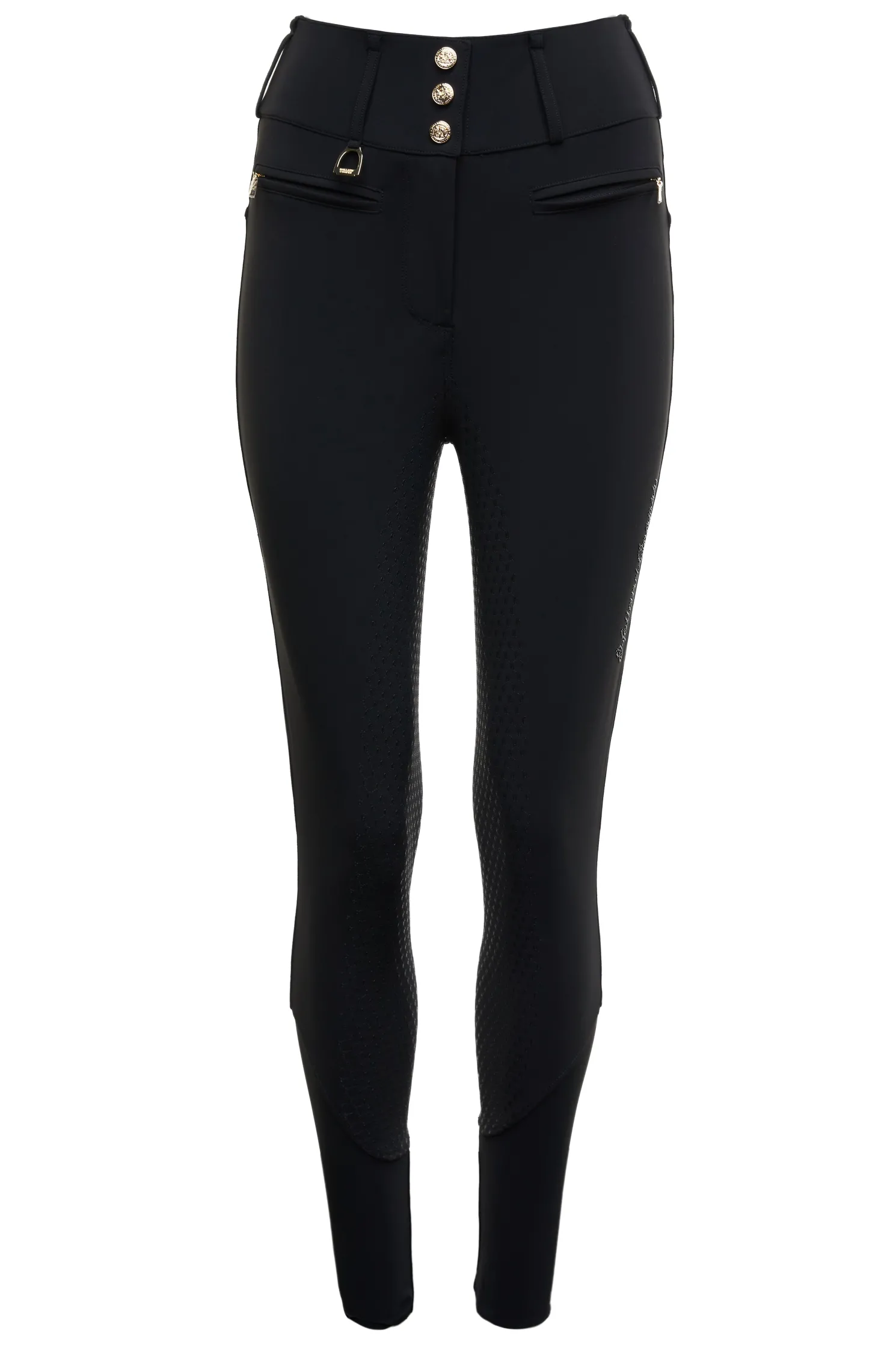 Premium High Rise Breeches (Black)