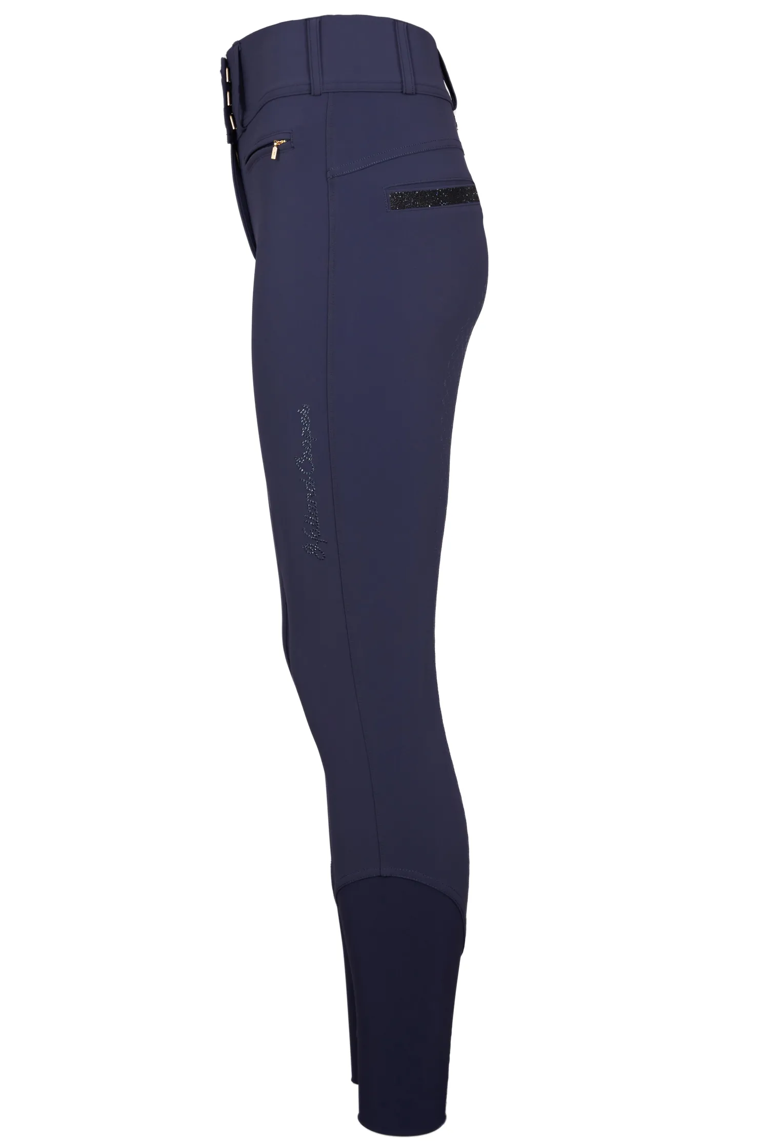 Premium High Rise Breeches (Yale Blue)