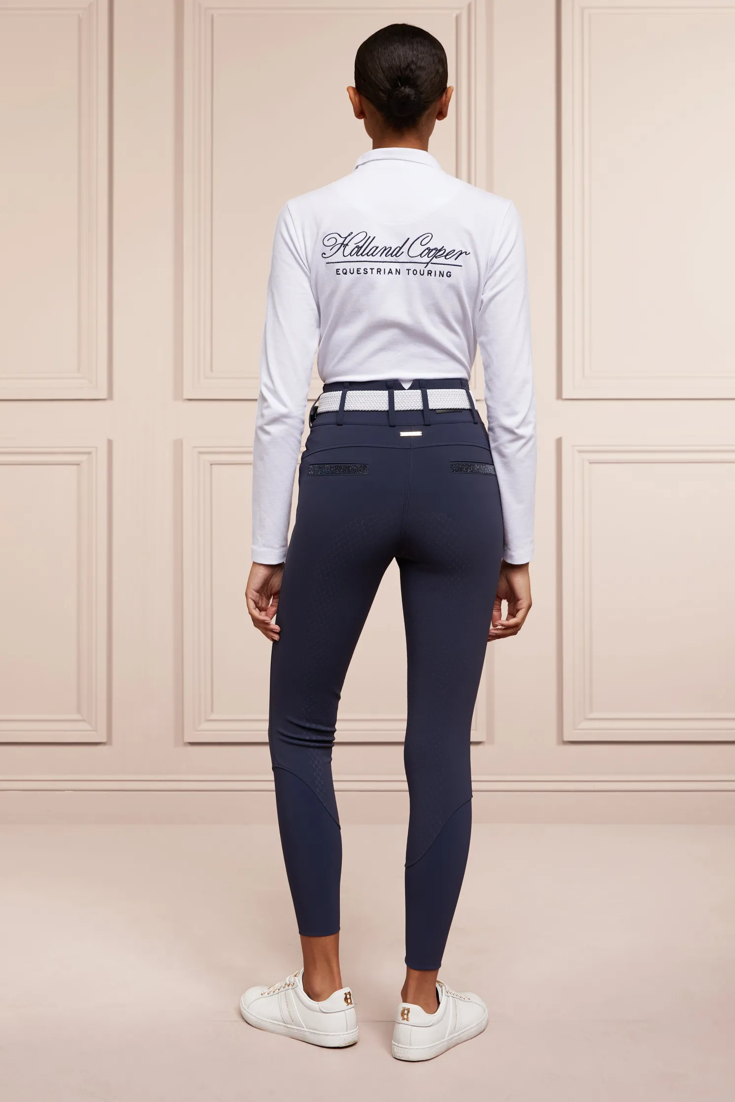 Premium High Rise Breeches (Yale Blue)