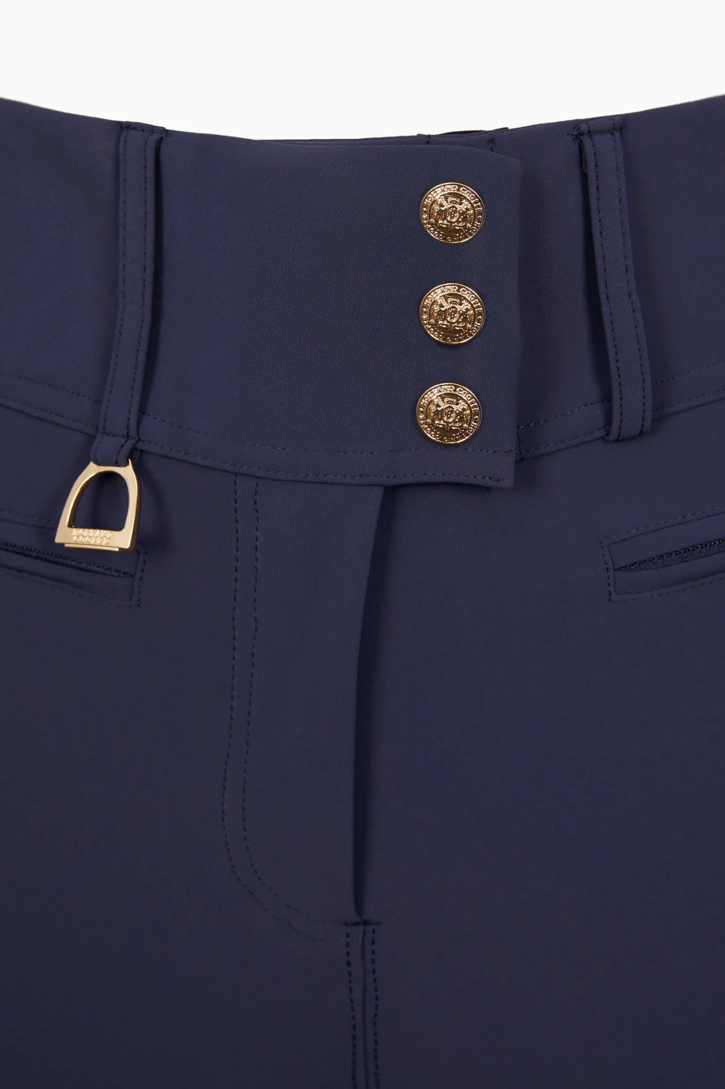 Premium High Rise Breeches (Yale Blue)
