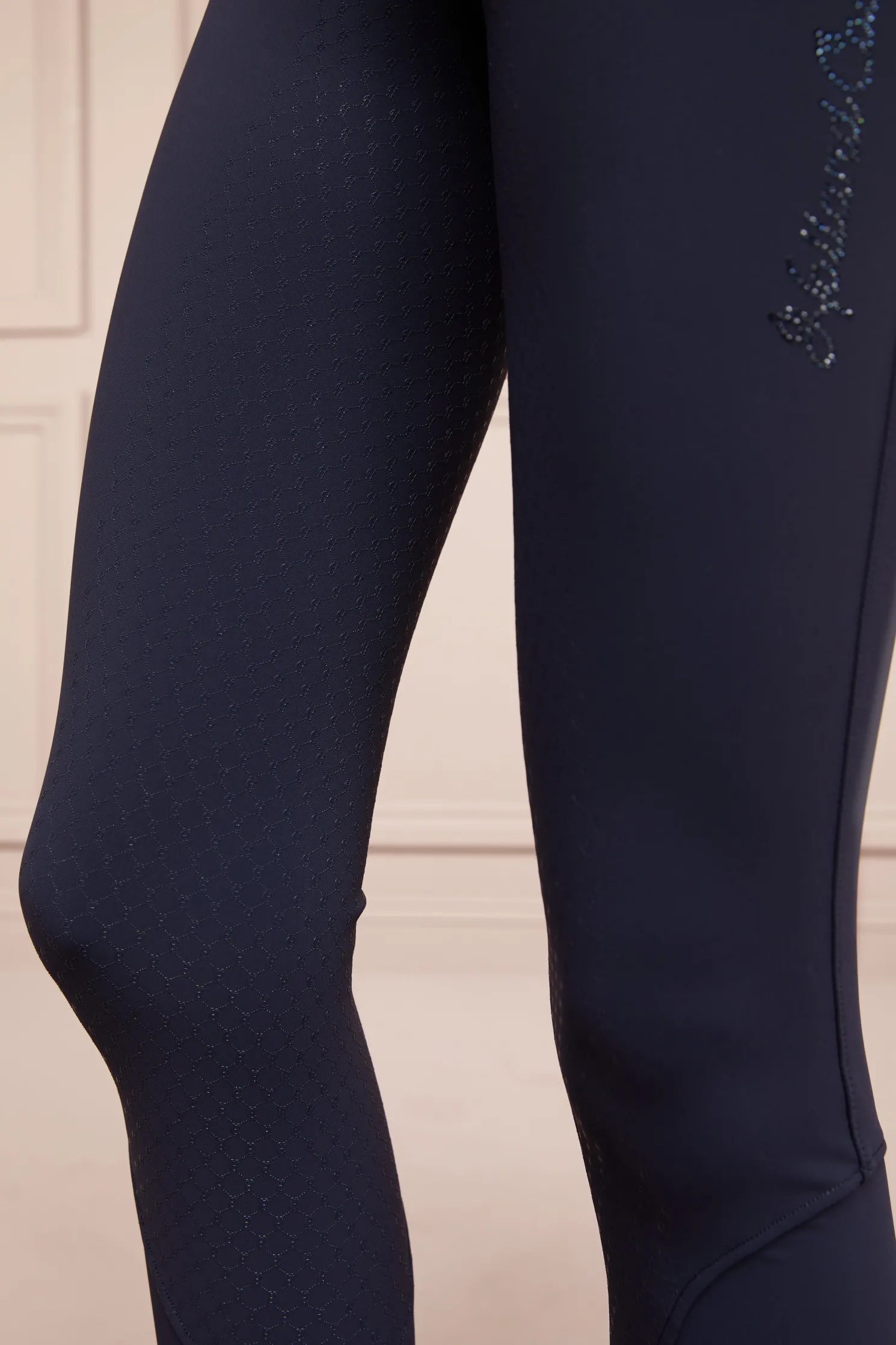 Premium High Rise Breeches (Yale Blue)