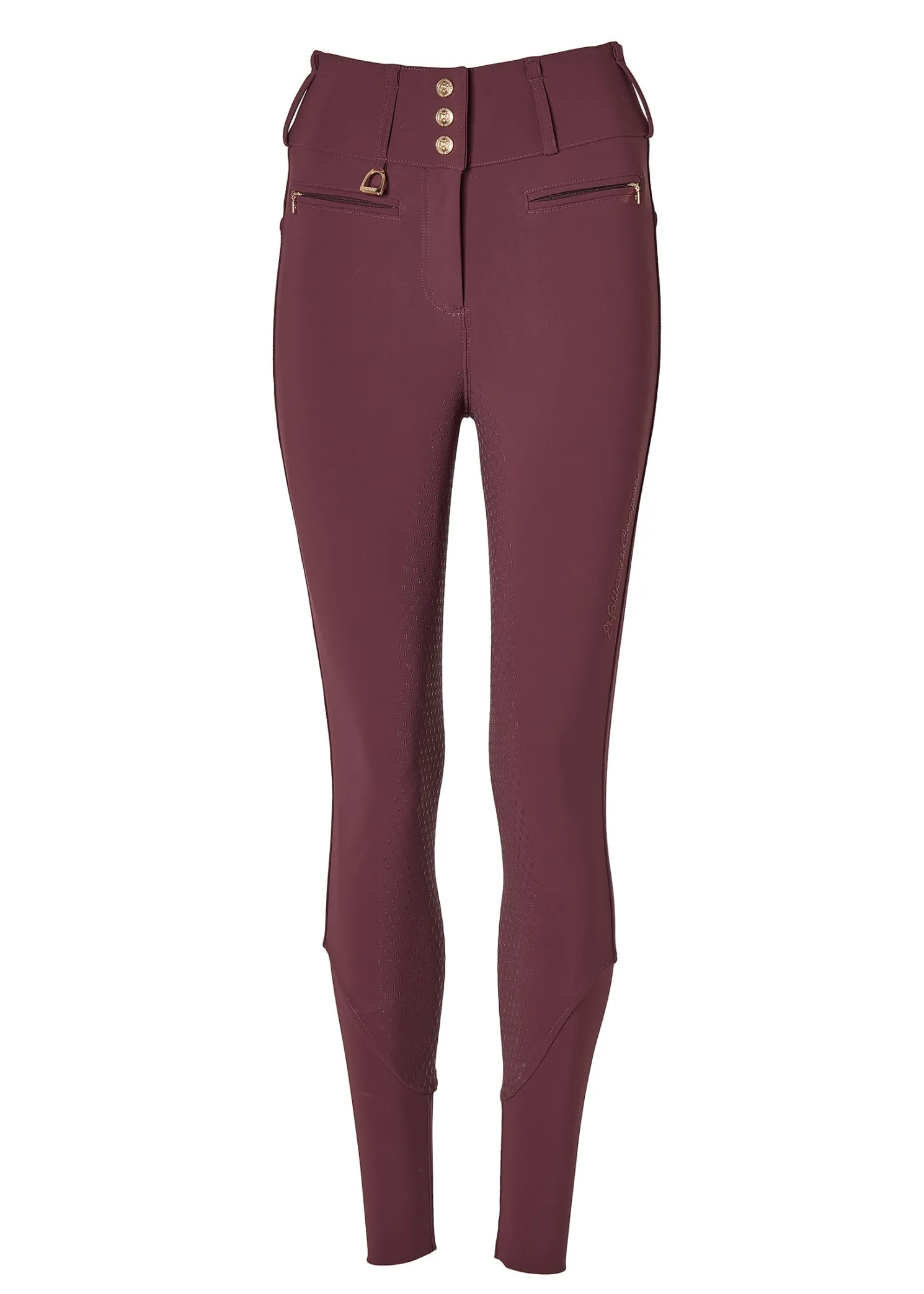 Premium High Rise Breeches (Aubergine)
