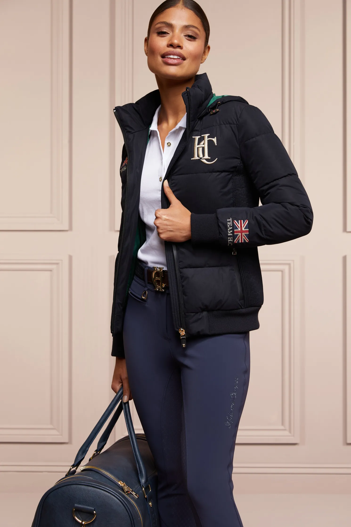 Premium Mid Rise Breeches (Yale Blue)