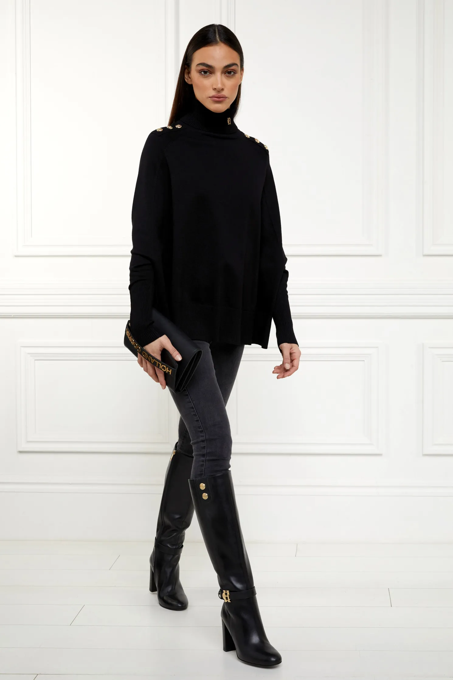 Queensbury Cape Knit (Black)