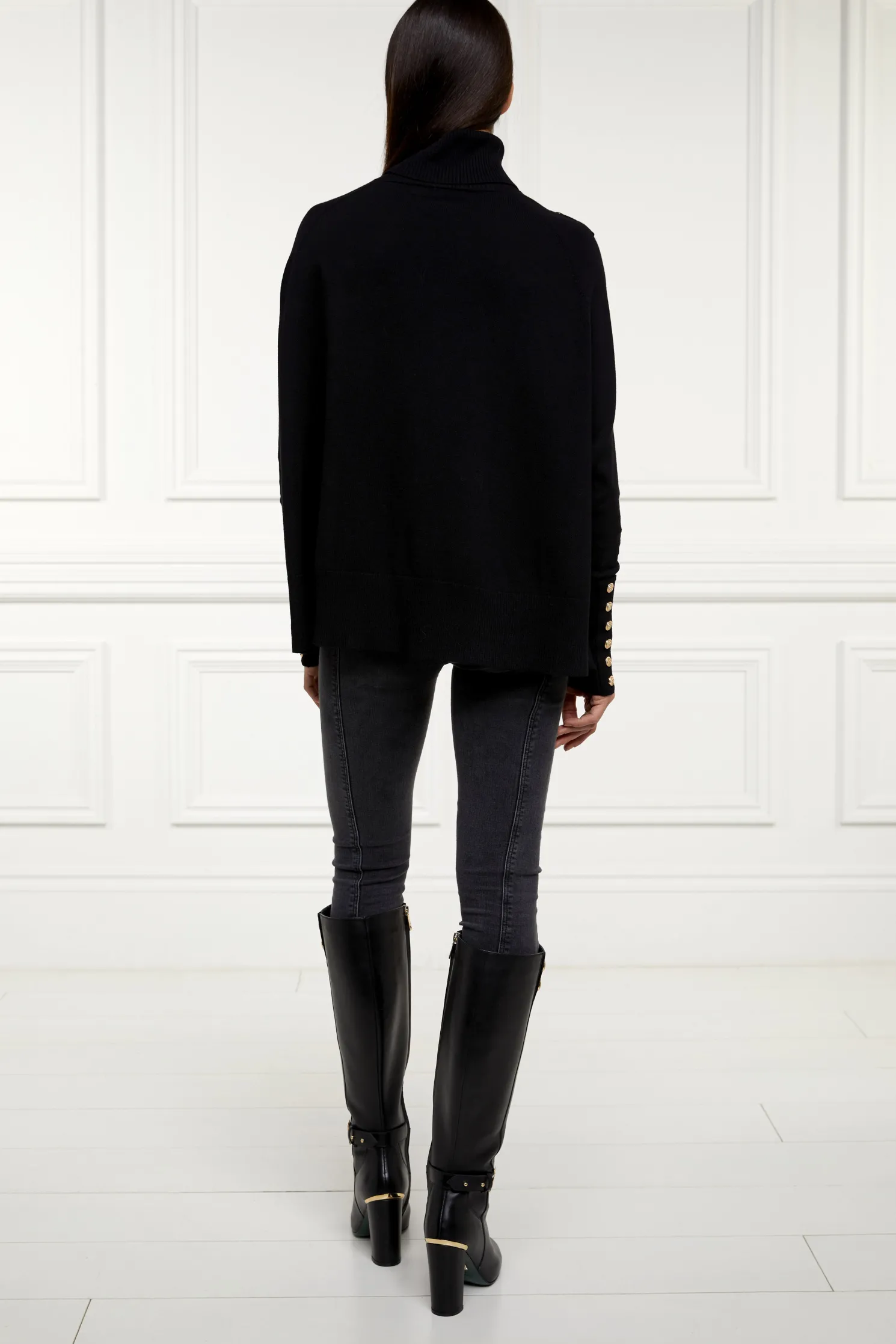 Queensbury Cape Knit (Black)