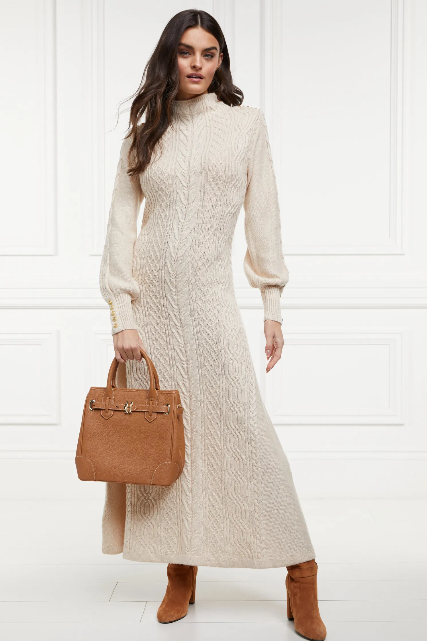 Rachel Maxi Dress (Oatmeal)