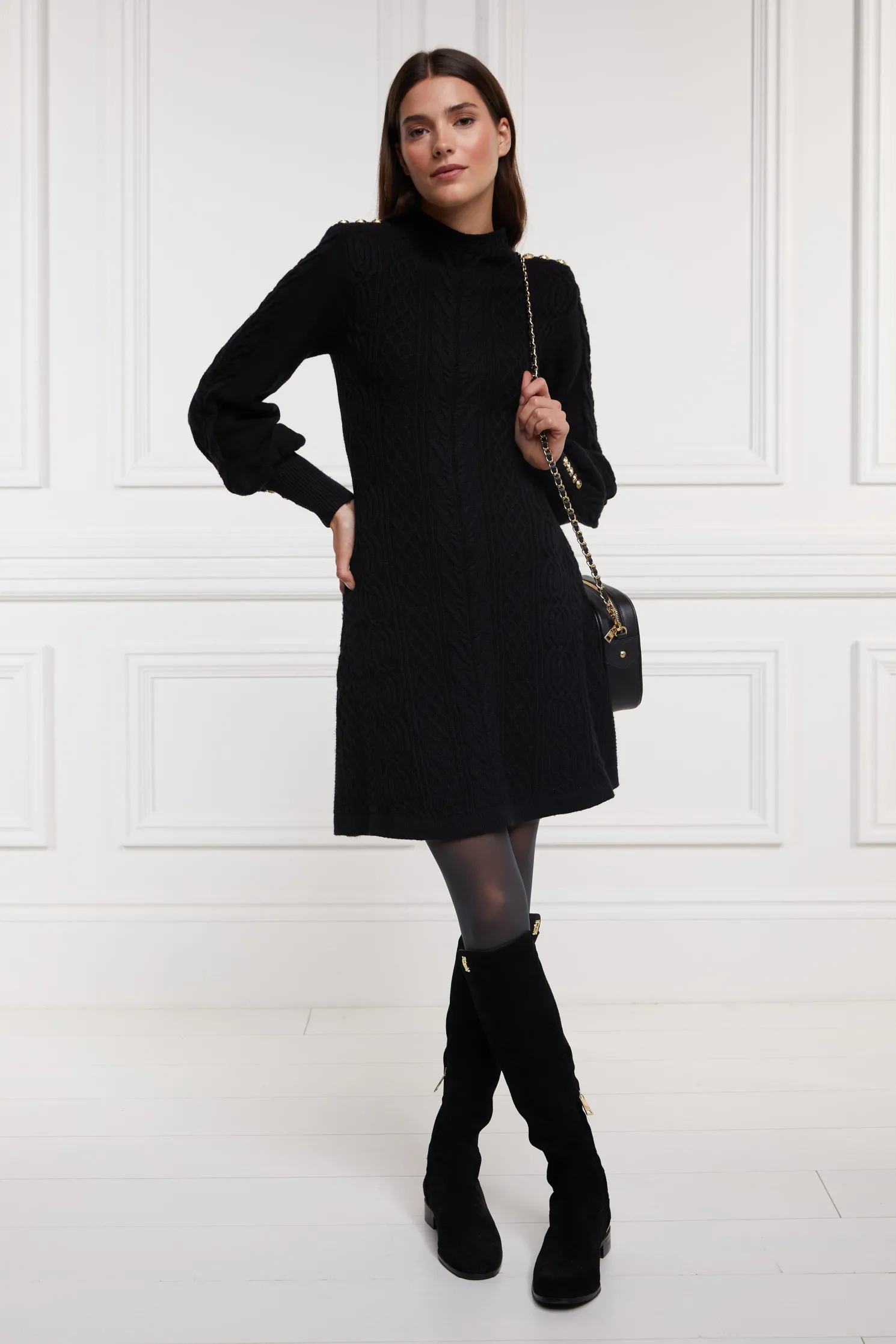 Rachel Mini Dress (Black)