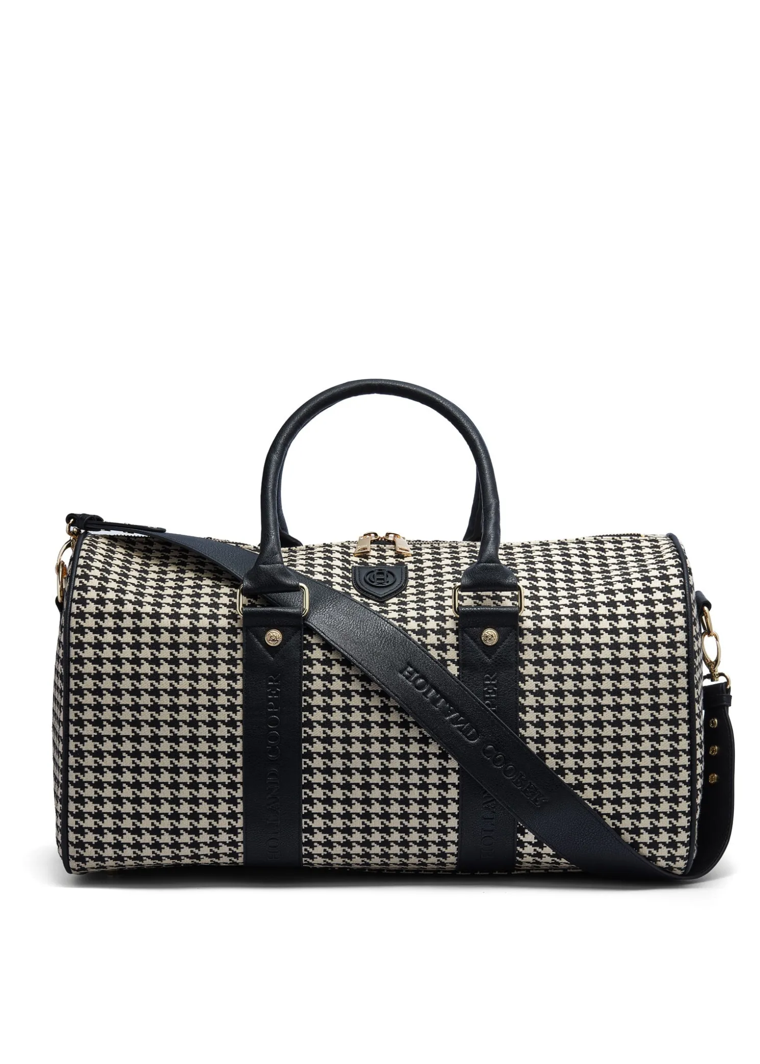 Regency Holdall (Ecru Houndstooth)