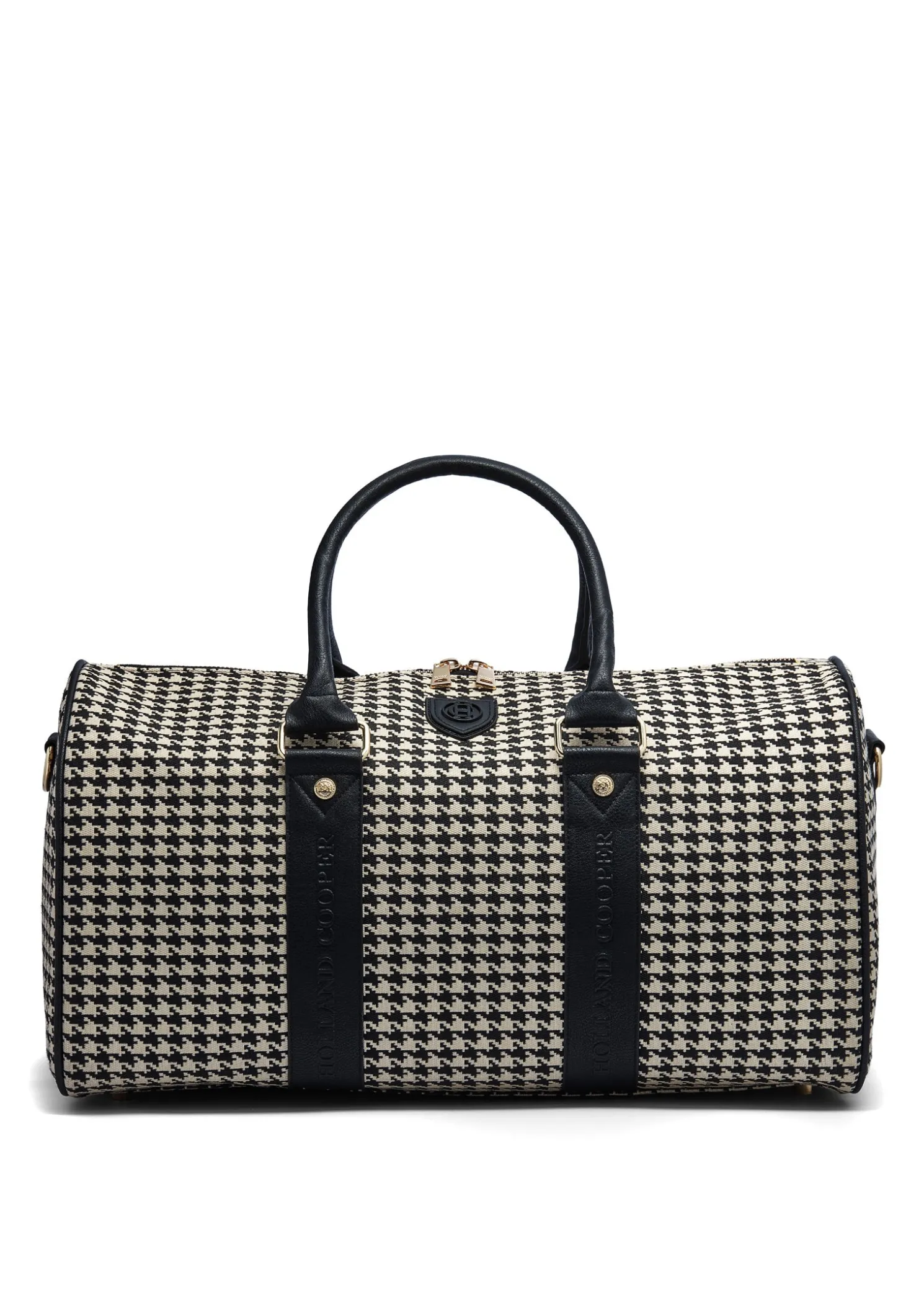 Regency Holdall (Ecru Houndstooth)
