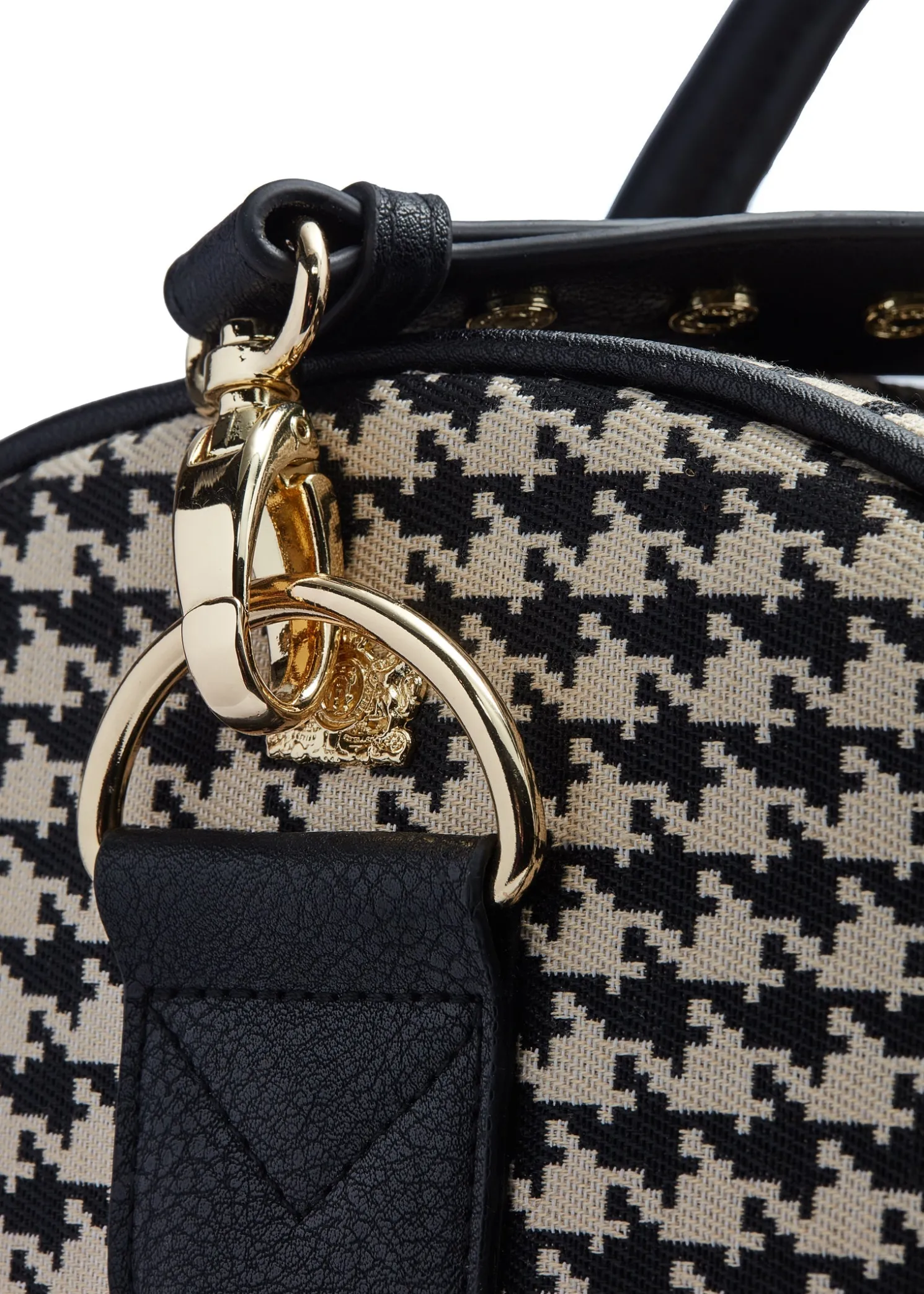 Regency Holdall (Ecru Houndstooth)