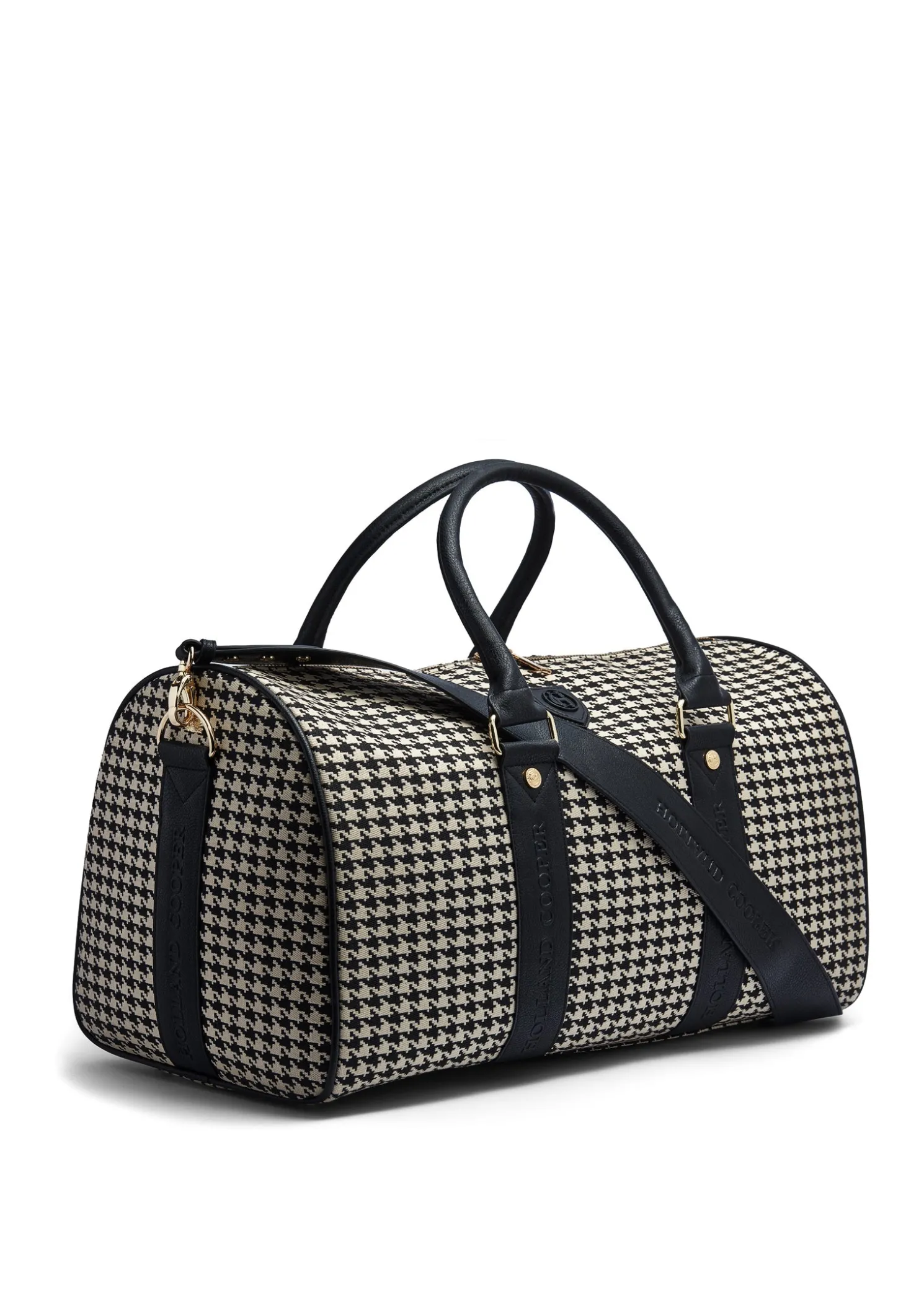 Regency Holdall (Ecru Houndstooth)