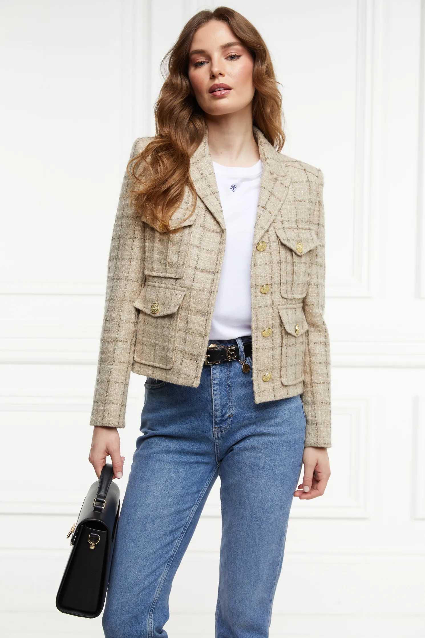 Richmond Jacket (Camel Sparkle Tweed)