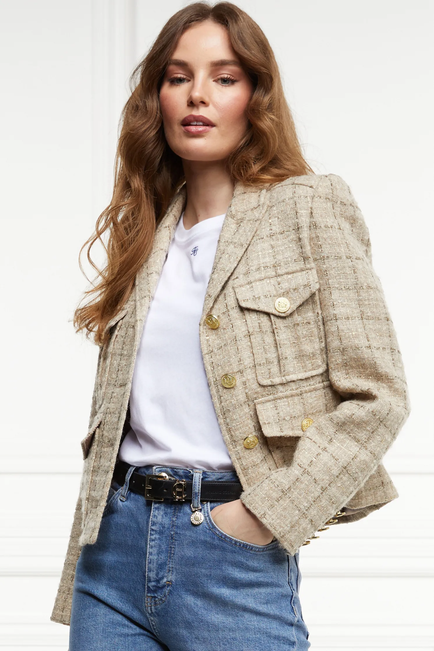 Richmond Jacket (Camel Sparkle Tweed)