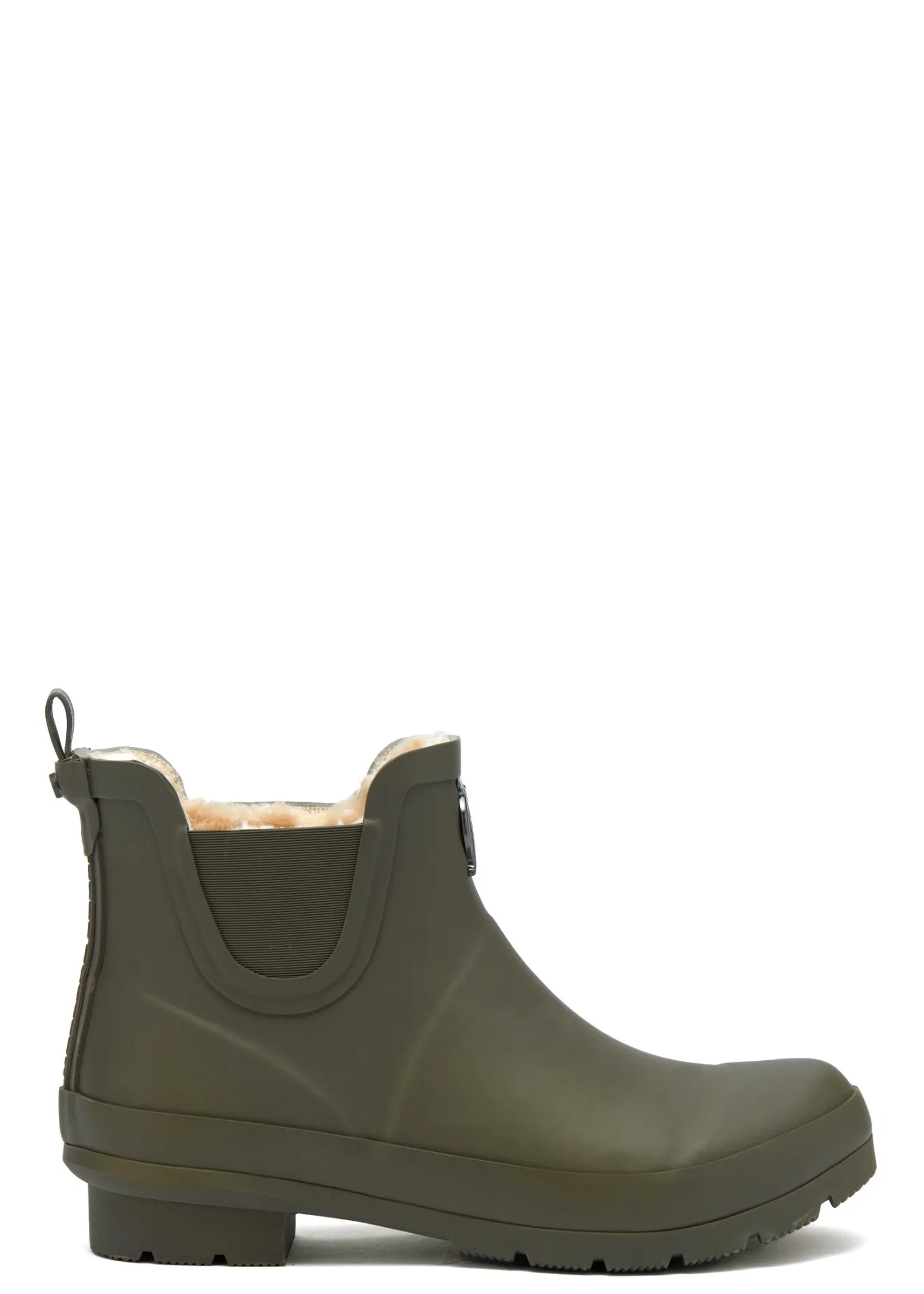 Rubber Chelsea Boot (Matte Green Gunmetal)