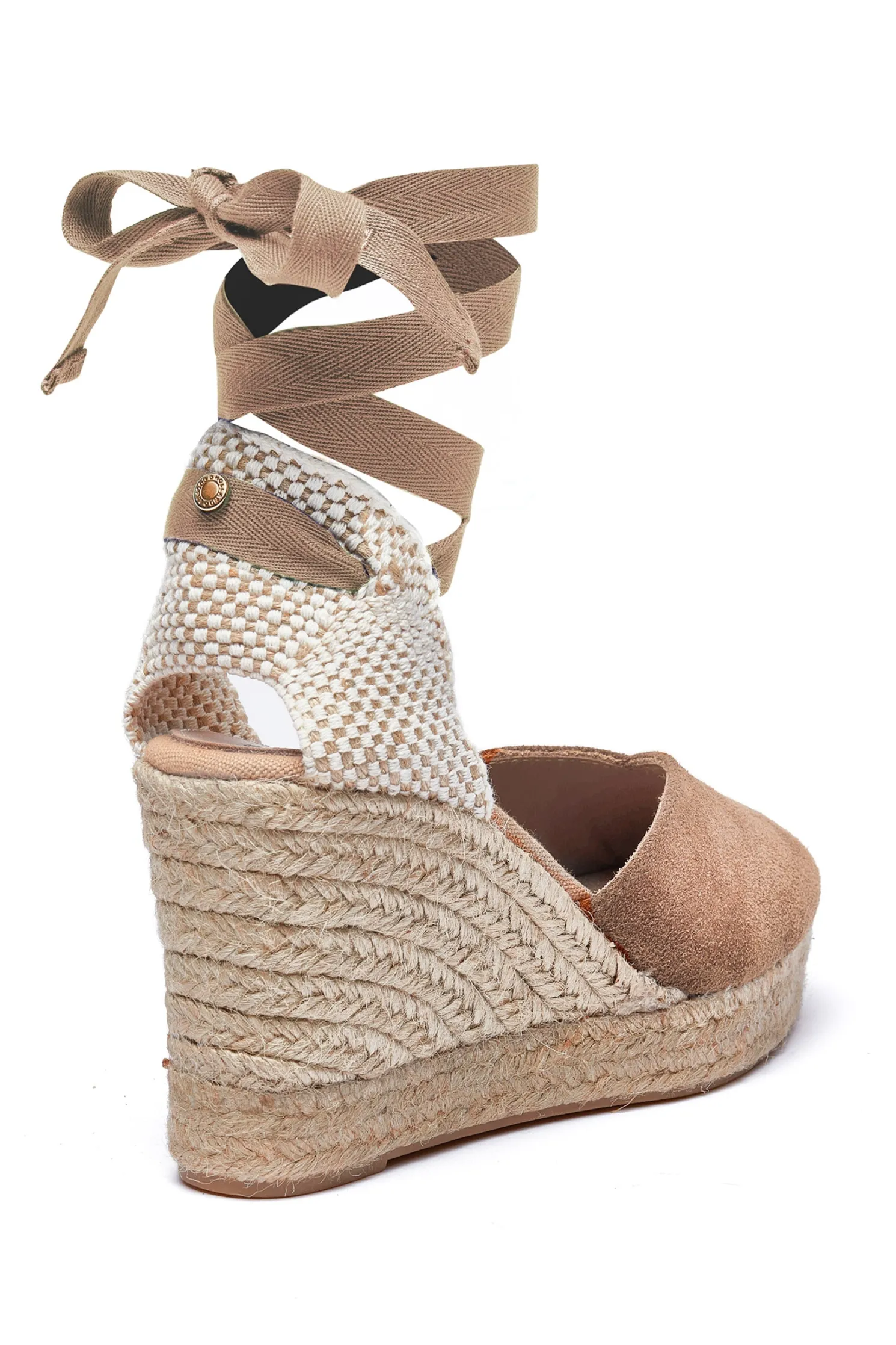 Seville Wedge Sandal (Taupe)
