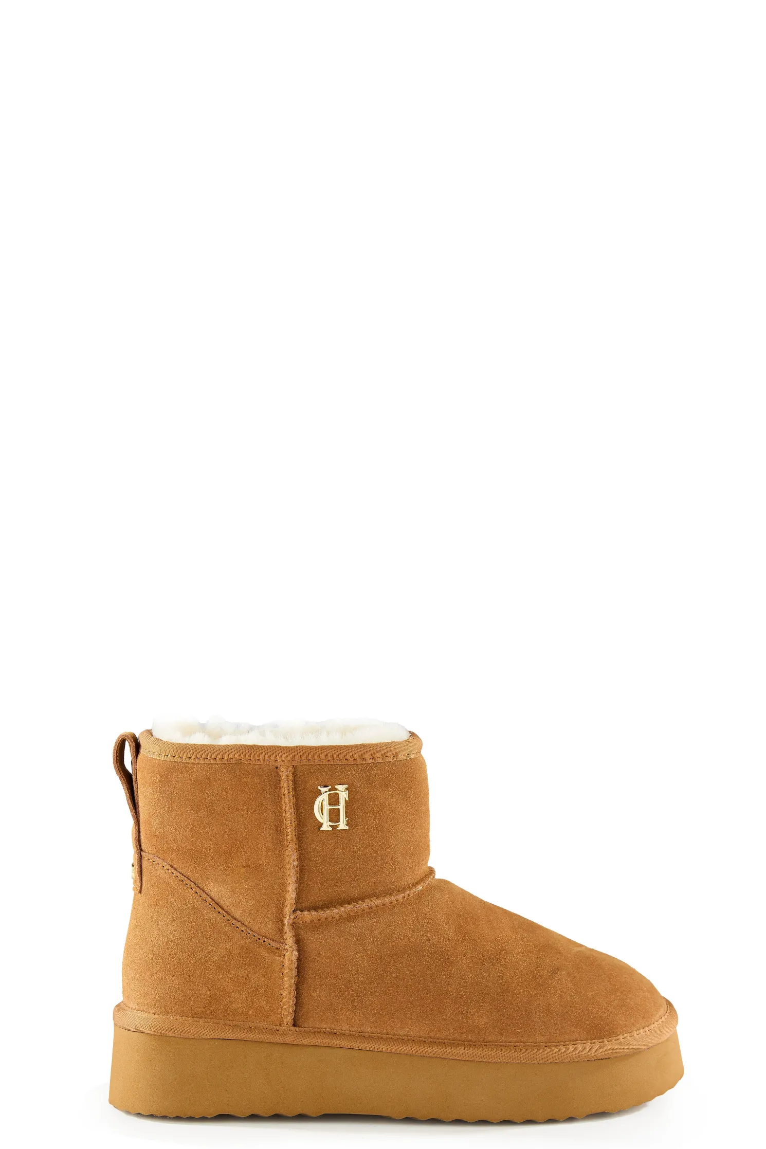 Shearling Platform Boot (Tan)
