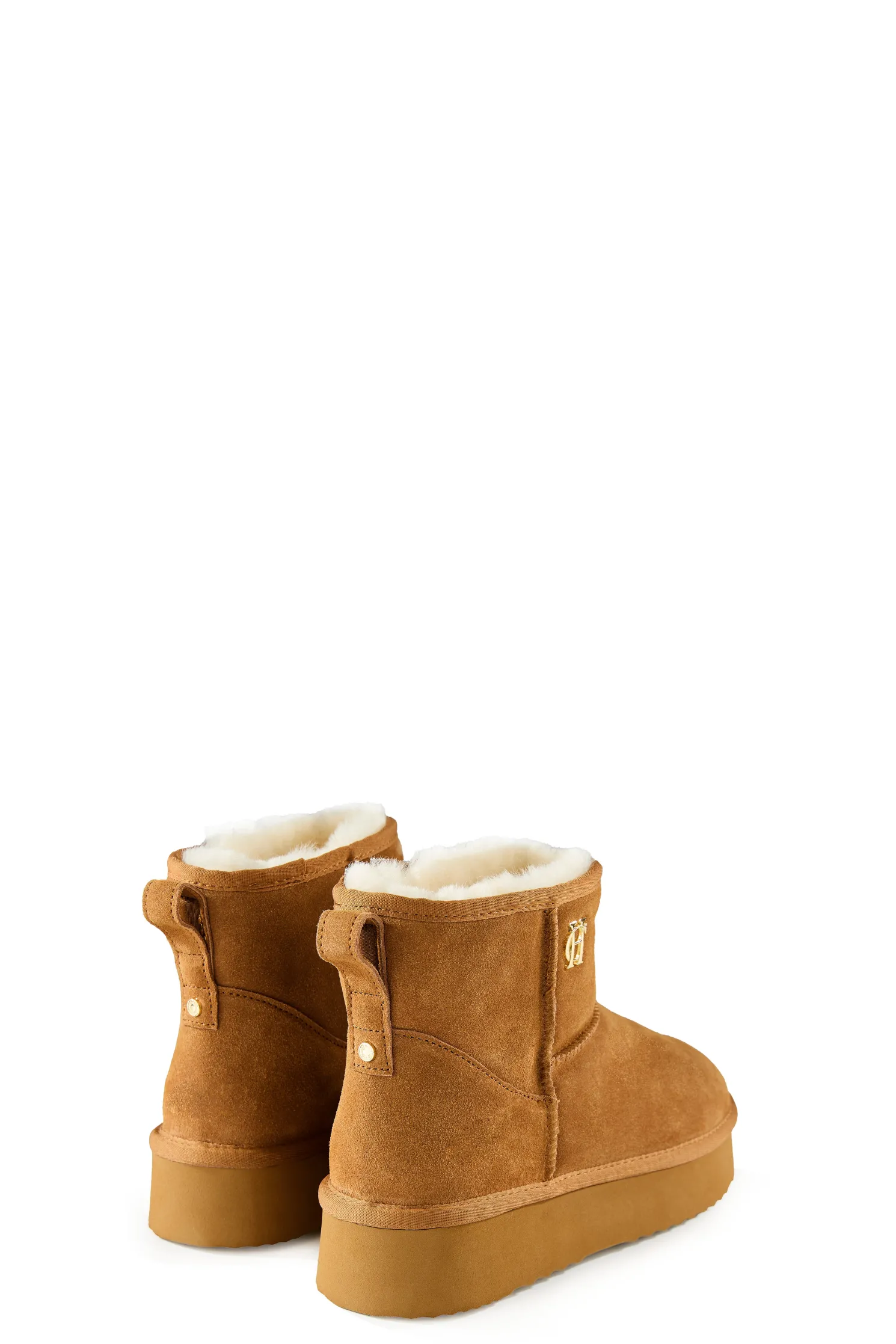 Shearling Platform Boot (Tan)