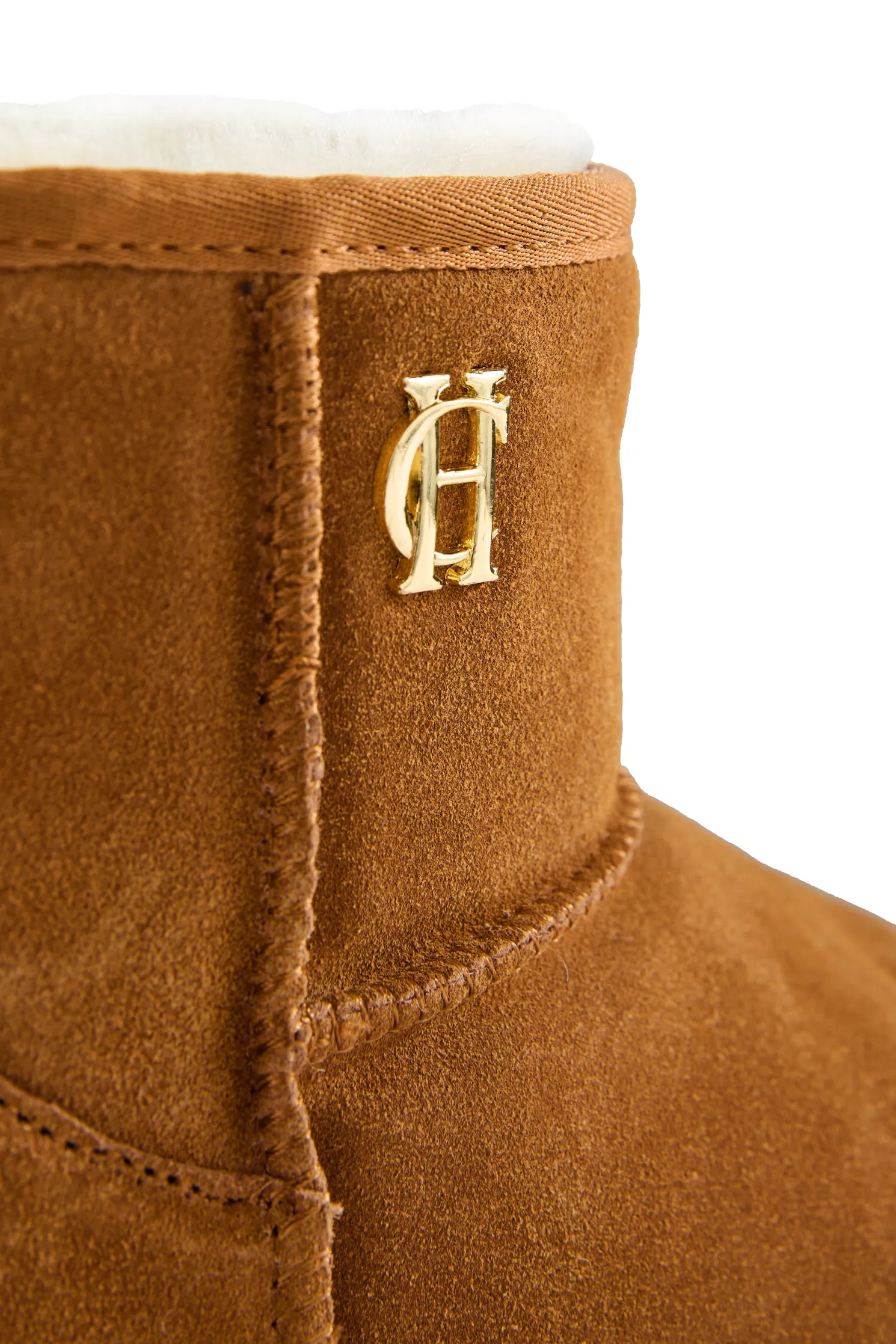 Shearling Platform Boot (Tan)