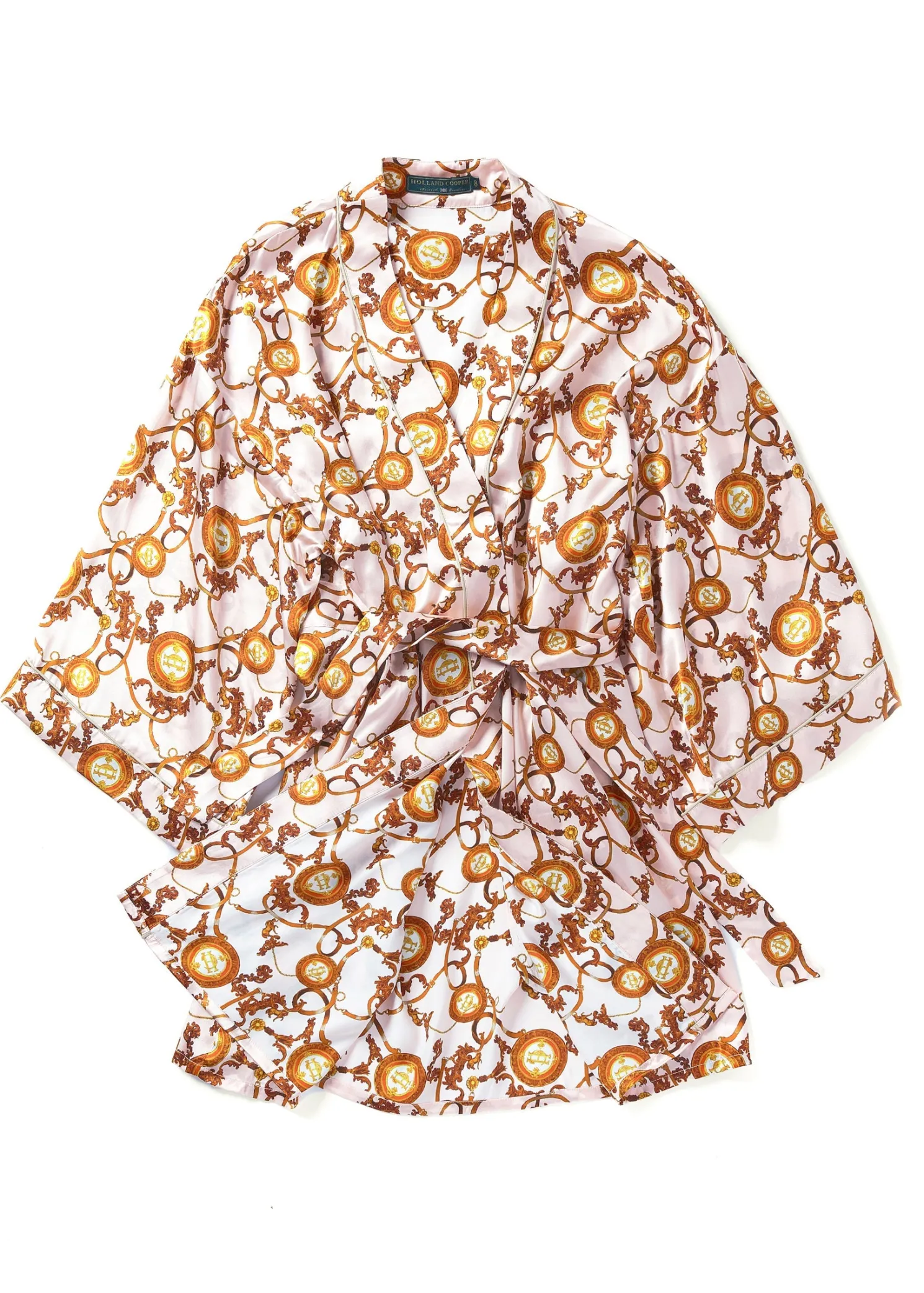 Silk Dressing Gown (Blush)