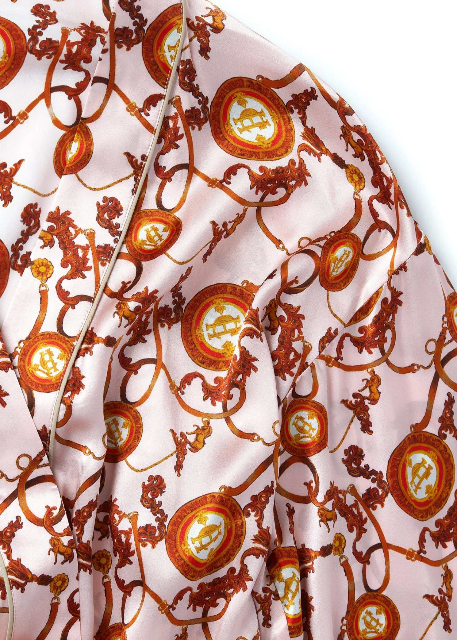 Silk Dressing Gown (Blush)