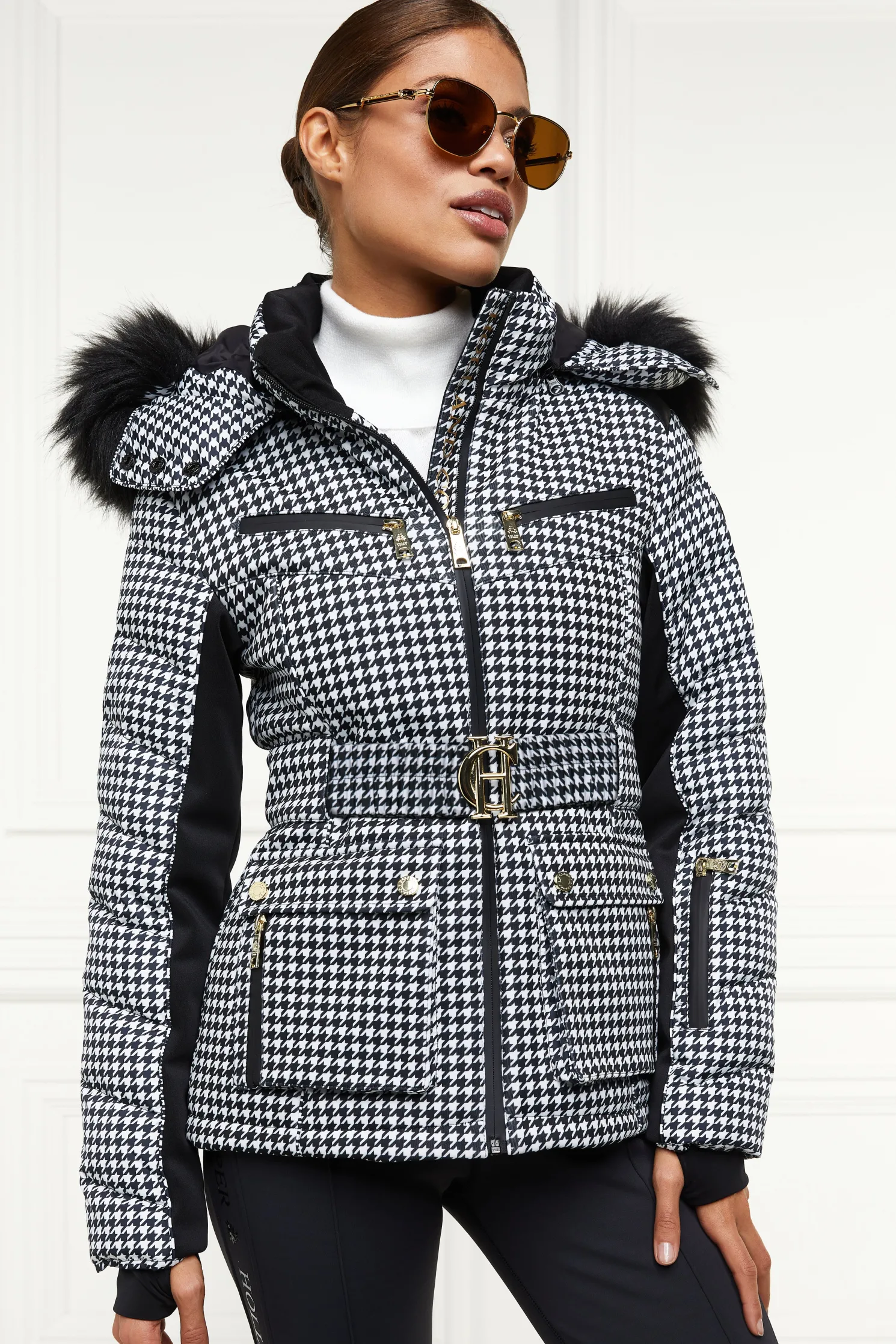 Ski Jacket (Houndstooth)