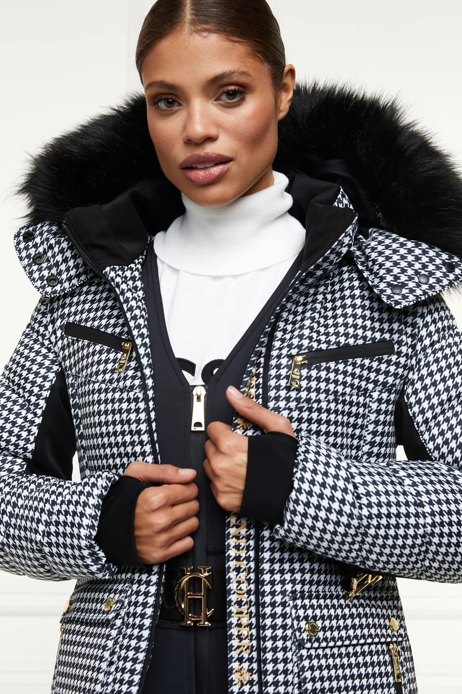 Ski Jacket (Houndstooth)