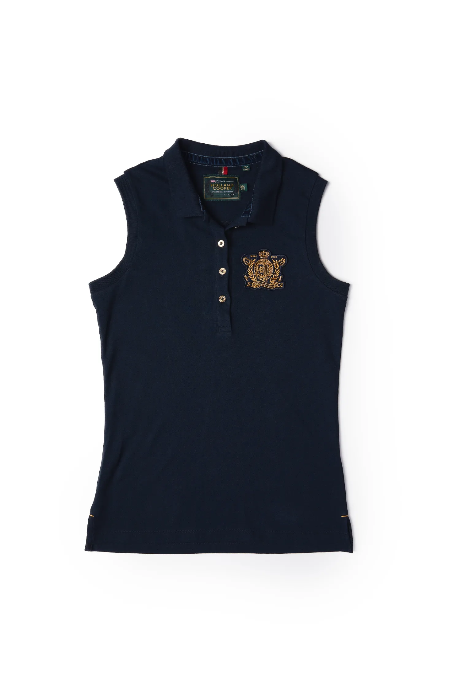 Sleeveless Polo Shirt (Ink Navy)