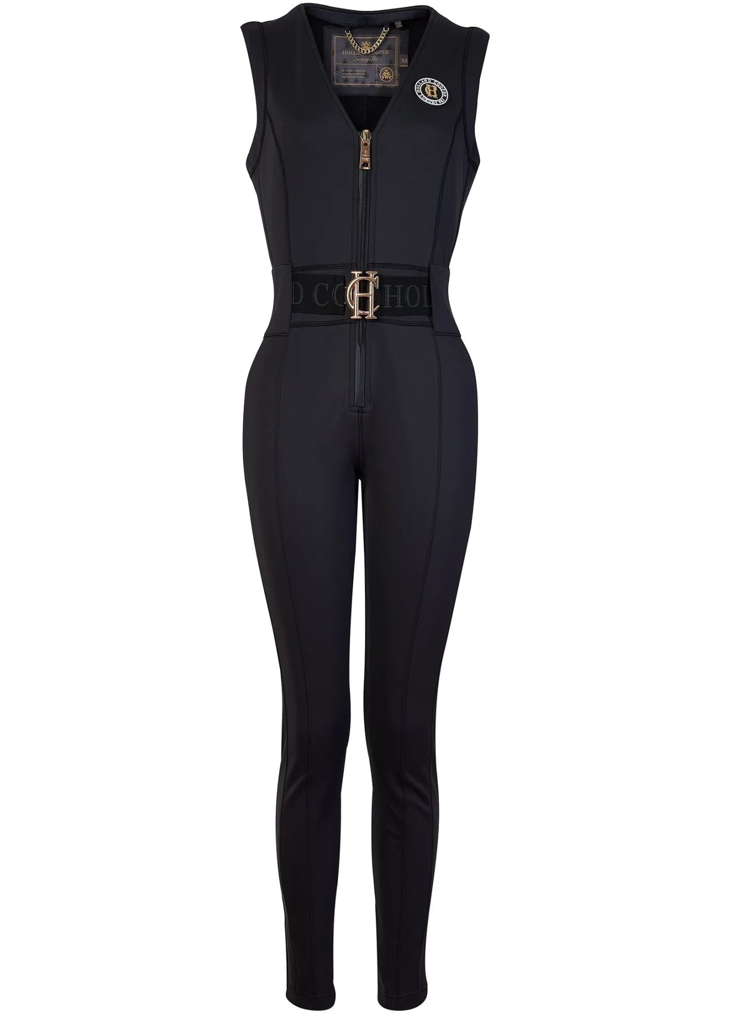 Sleeveless Ski Suit (Black)