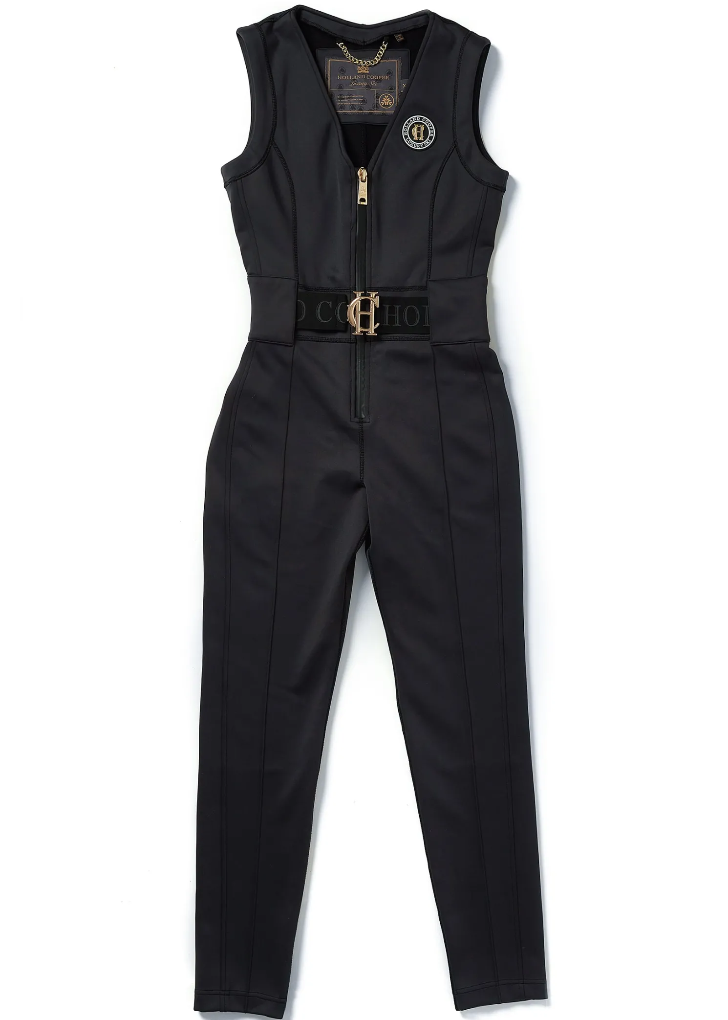 Sleeveless Ski Suit (Black)