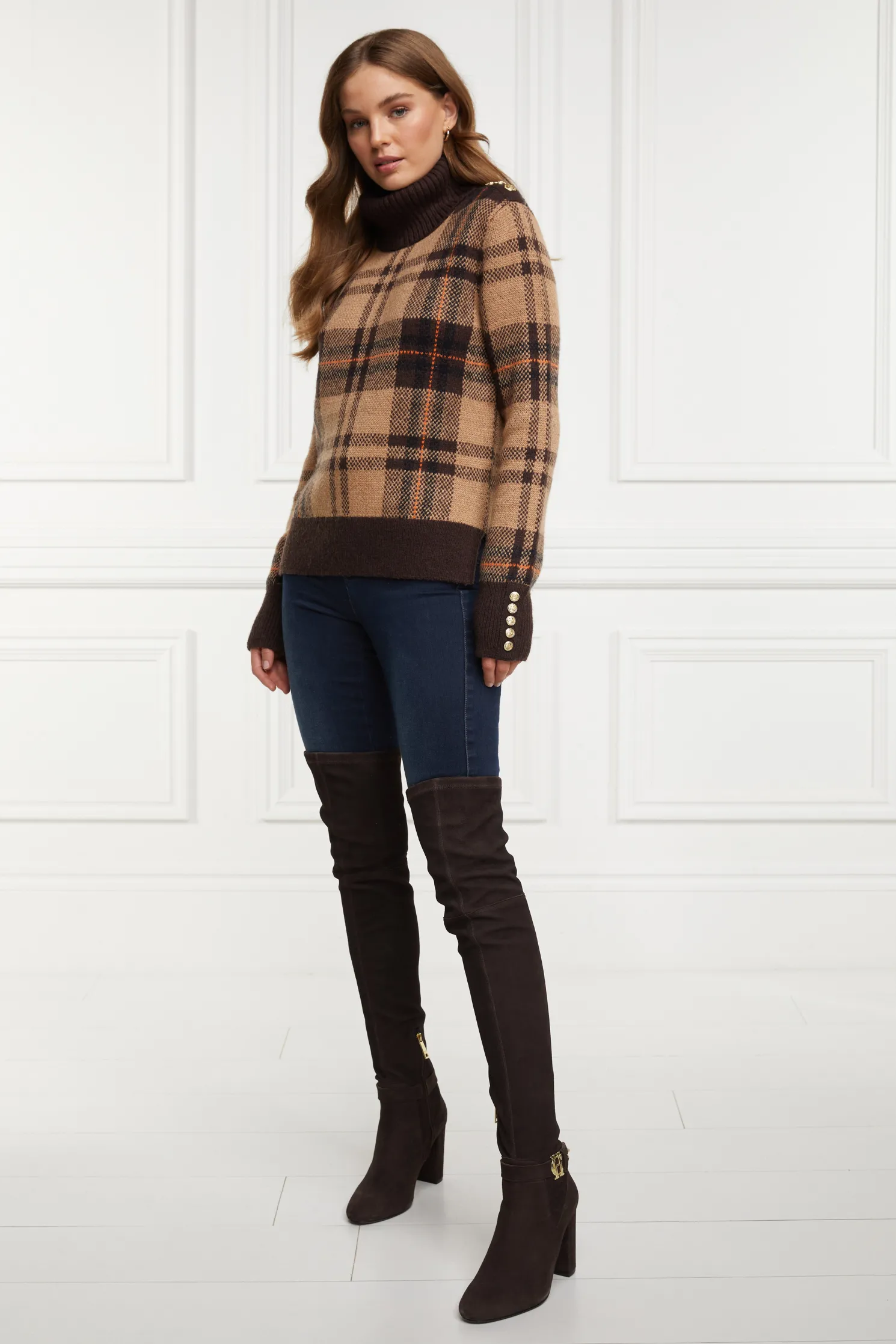Sloane Over The Knee Boot (Chocolate)