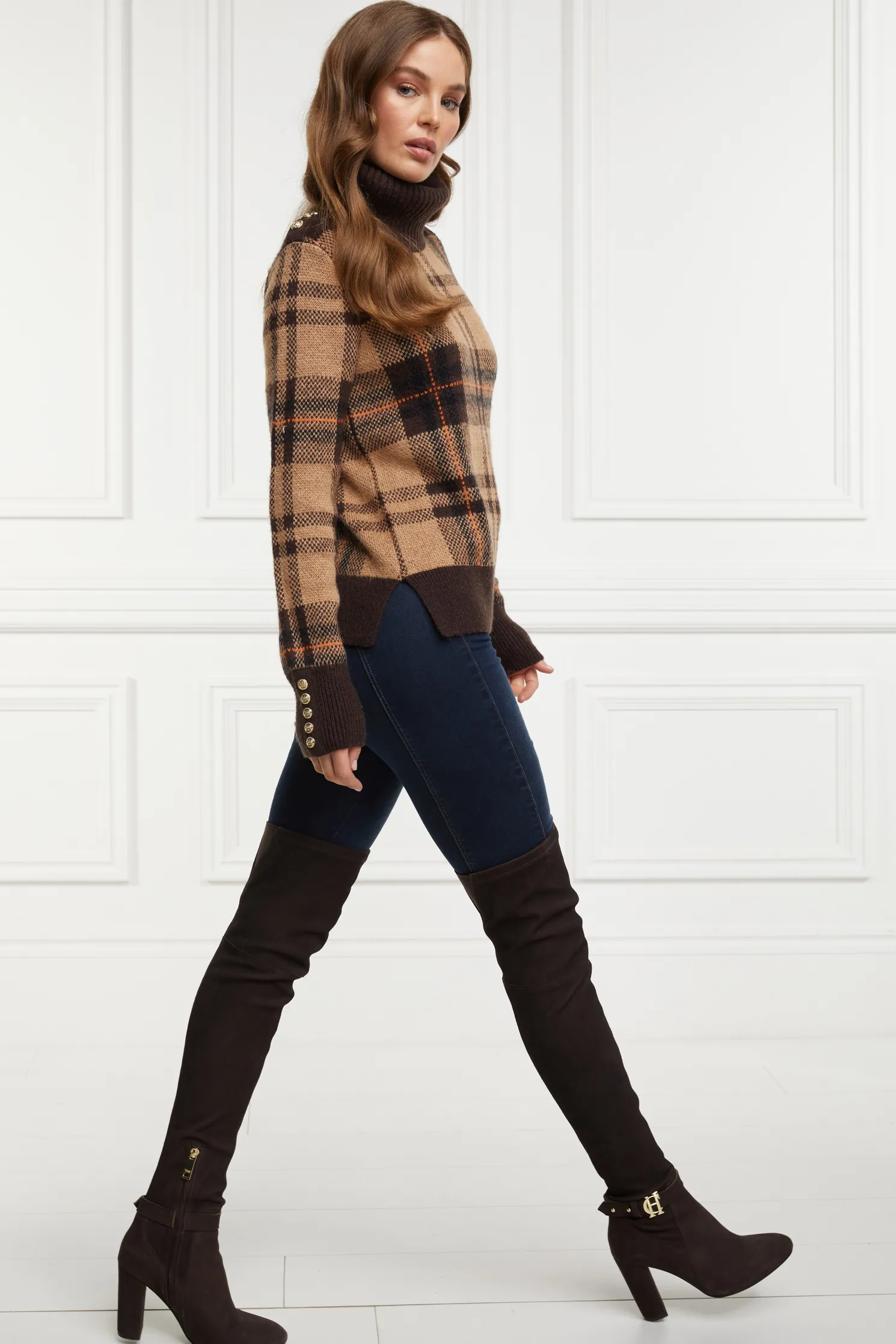 Sloane Over The Knee Boot (Chocolate)