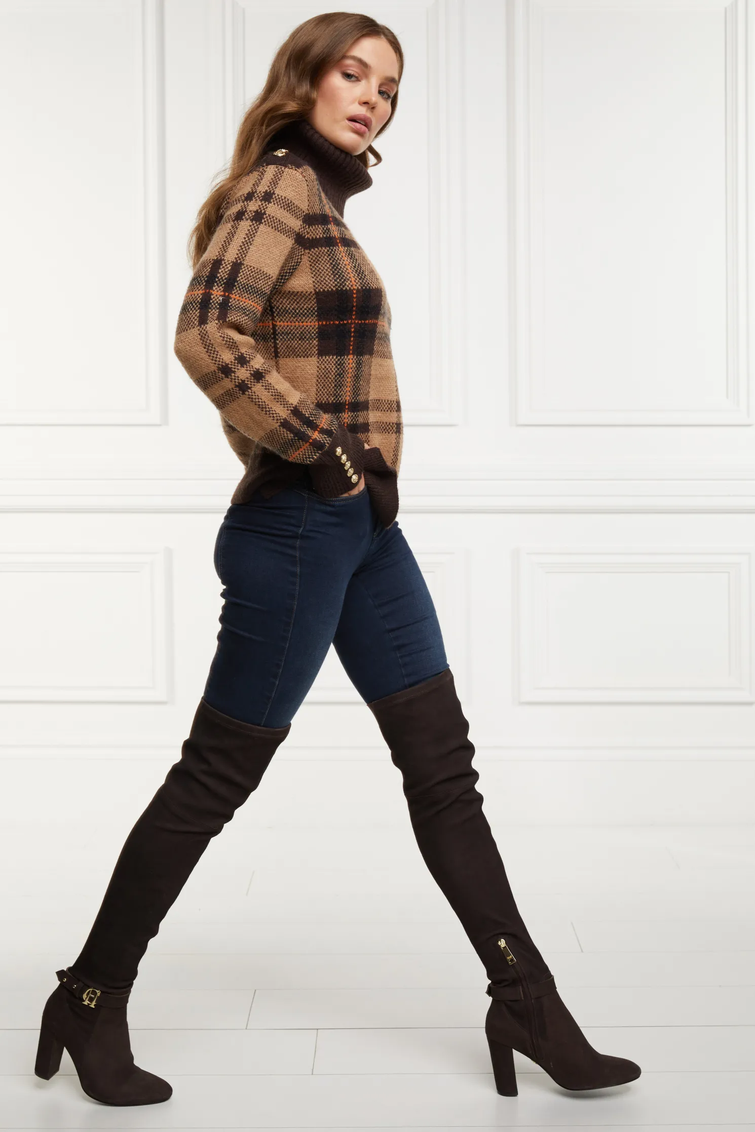 Sloane Over The Knee Boot (Chocolate)